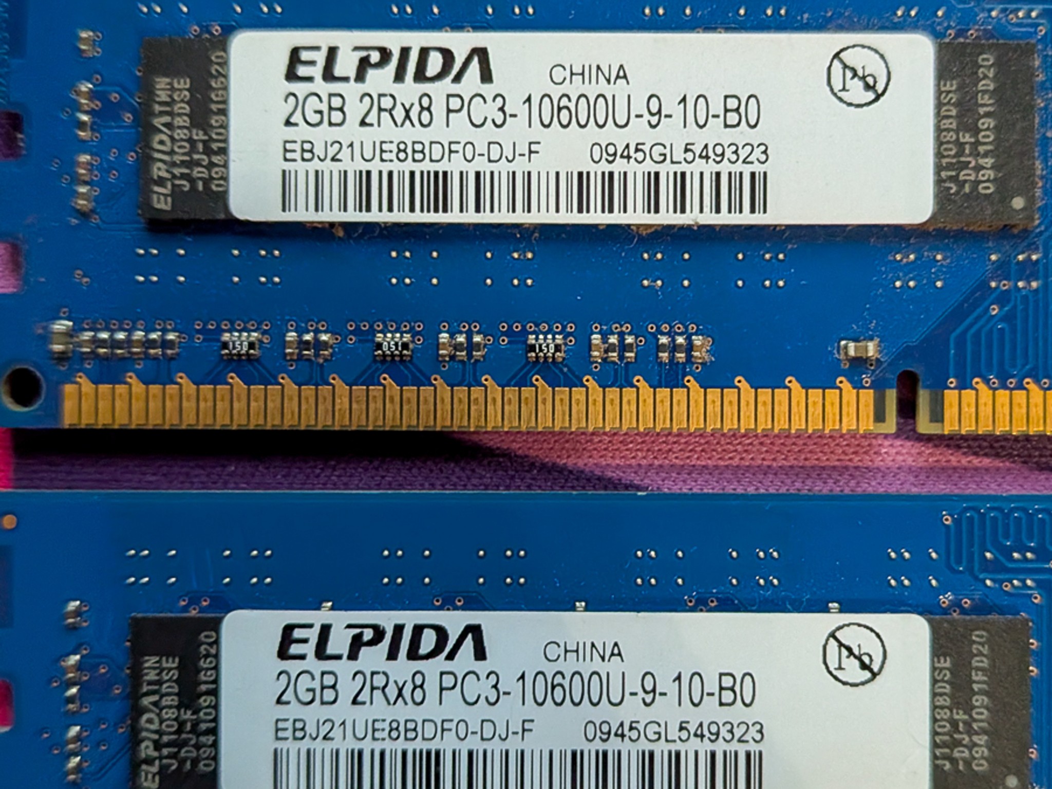 12GB Assorted DDR3 4x 2GB 1x 4GB
