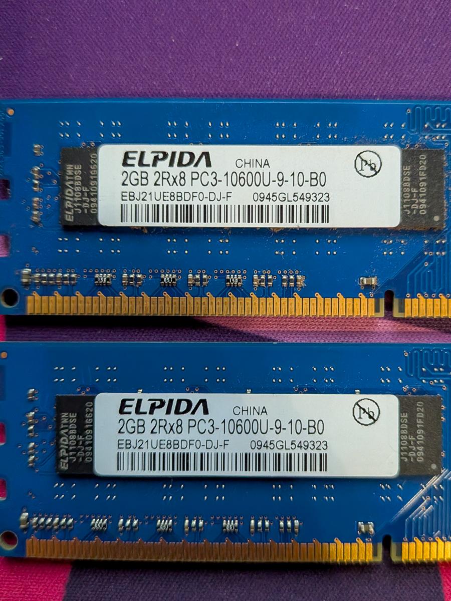 12GB Assorted DDR3 4x 2GB 1x 4GB