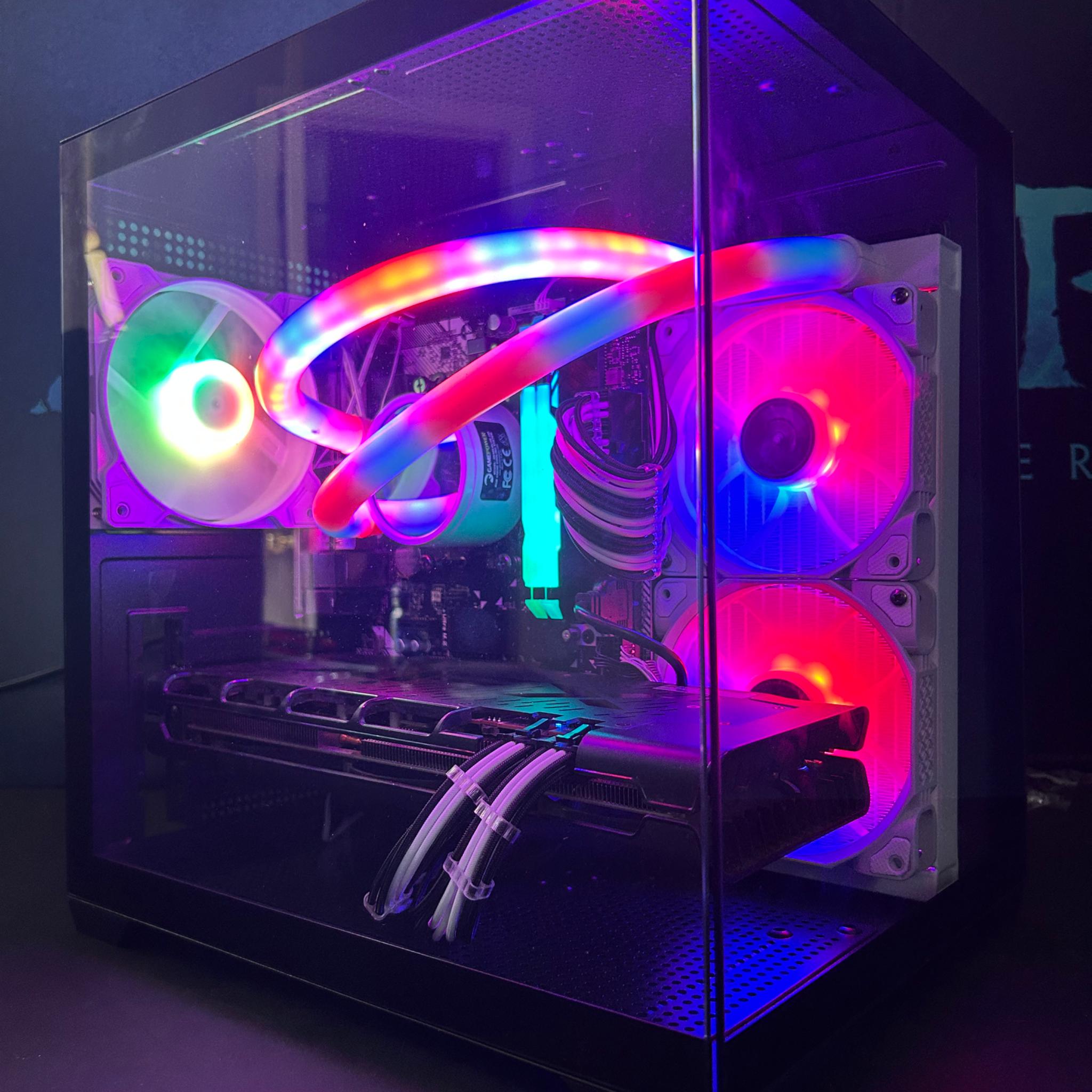 🌈 WiFi Rainbow Cube #2 🎲 RX 5700XT|Ryzen 5 5500|32GB RAM|1TB M.2 SSD|Windows 11 Pro✅
