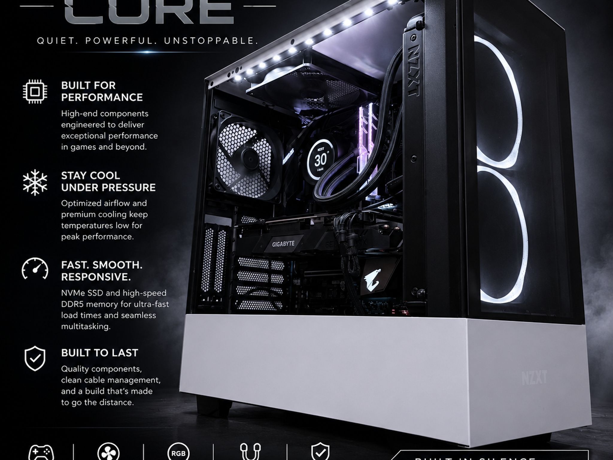 ⚫️"Stealth Core "⚪️| 1440p Gaming | RTX 2080 Super 8GB | i9 9900K | 16B Ram | 1TB NVMe Storage