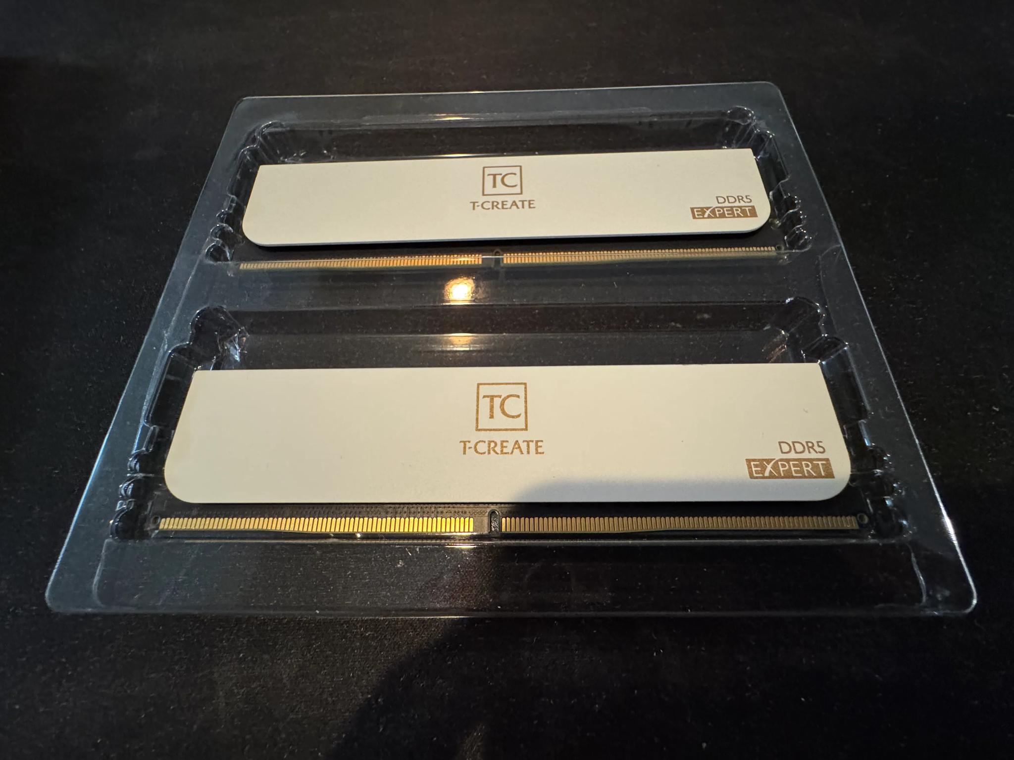 Team Group T-Create Expert DDR5 32GB (16GB x 2) 6000MHz CL30 Desktop RAM (White)