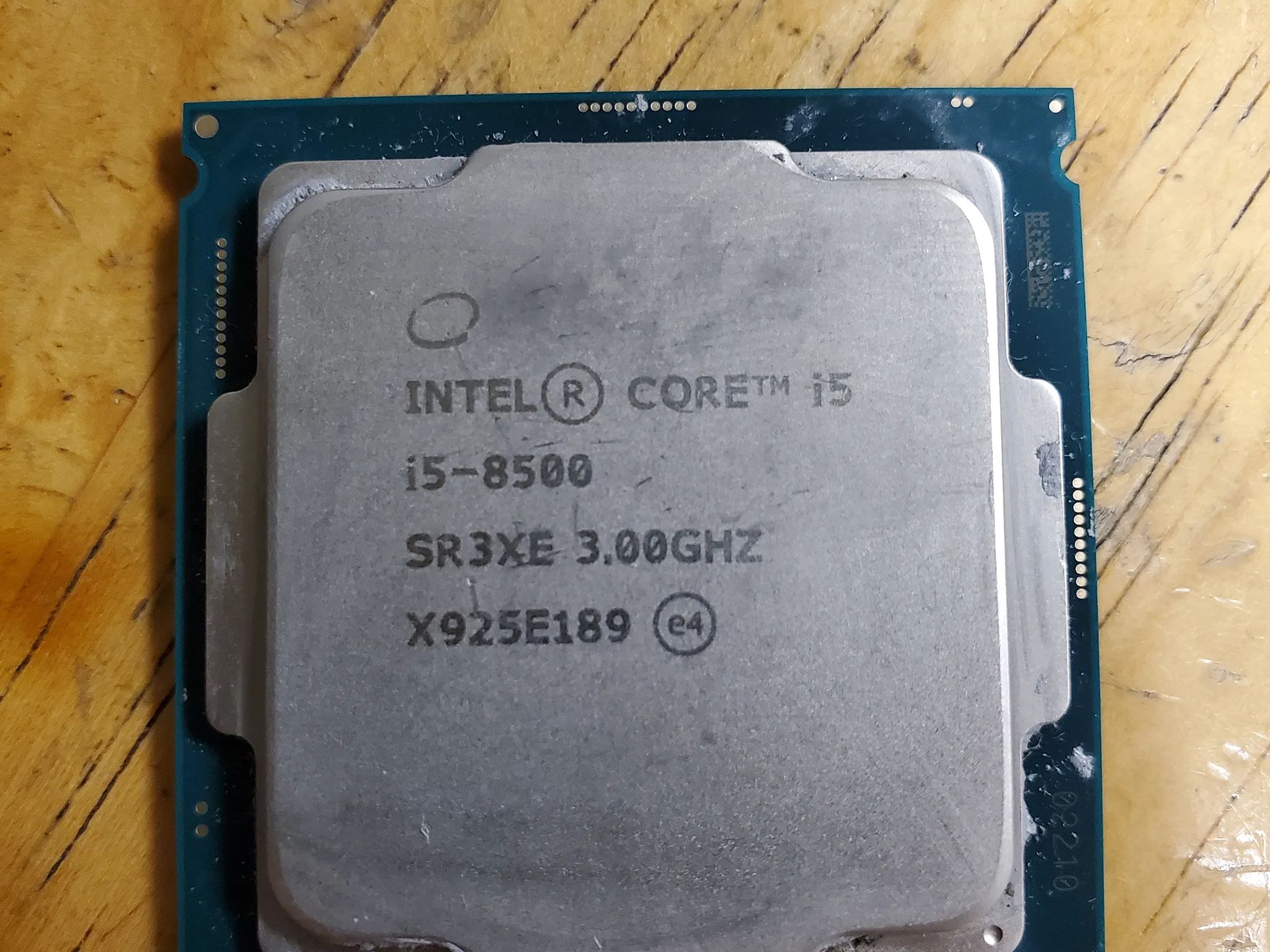 Intel i5-8500 CPU 3.00GHZ SR3XE