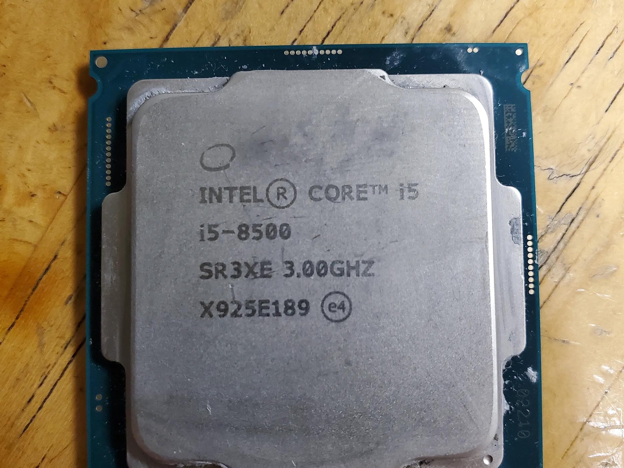 Intel i5-8500 CPU 3.00GHZ SR3XE