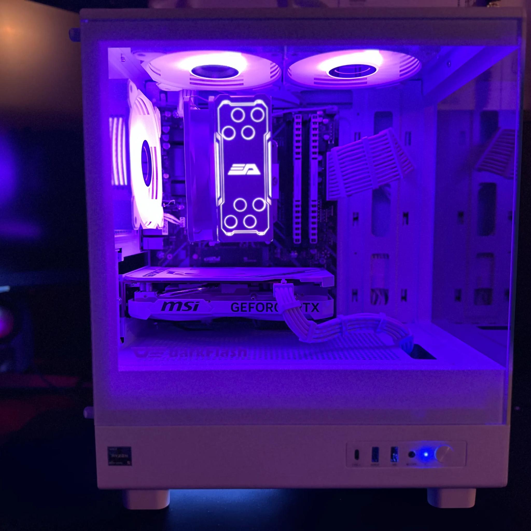 🔥WHITE-OUT🔥RYZEN 5 5600x MSI Ventus RTX 4060 OC Edition 32gb Ram 1TB M.2 SSD🔥 650w Gold R PSU🔥