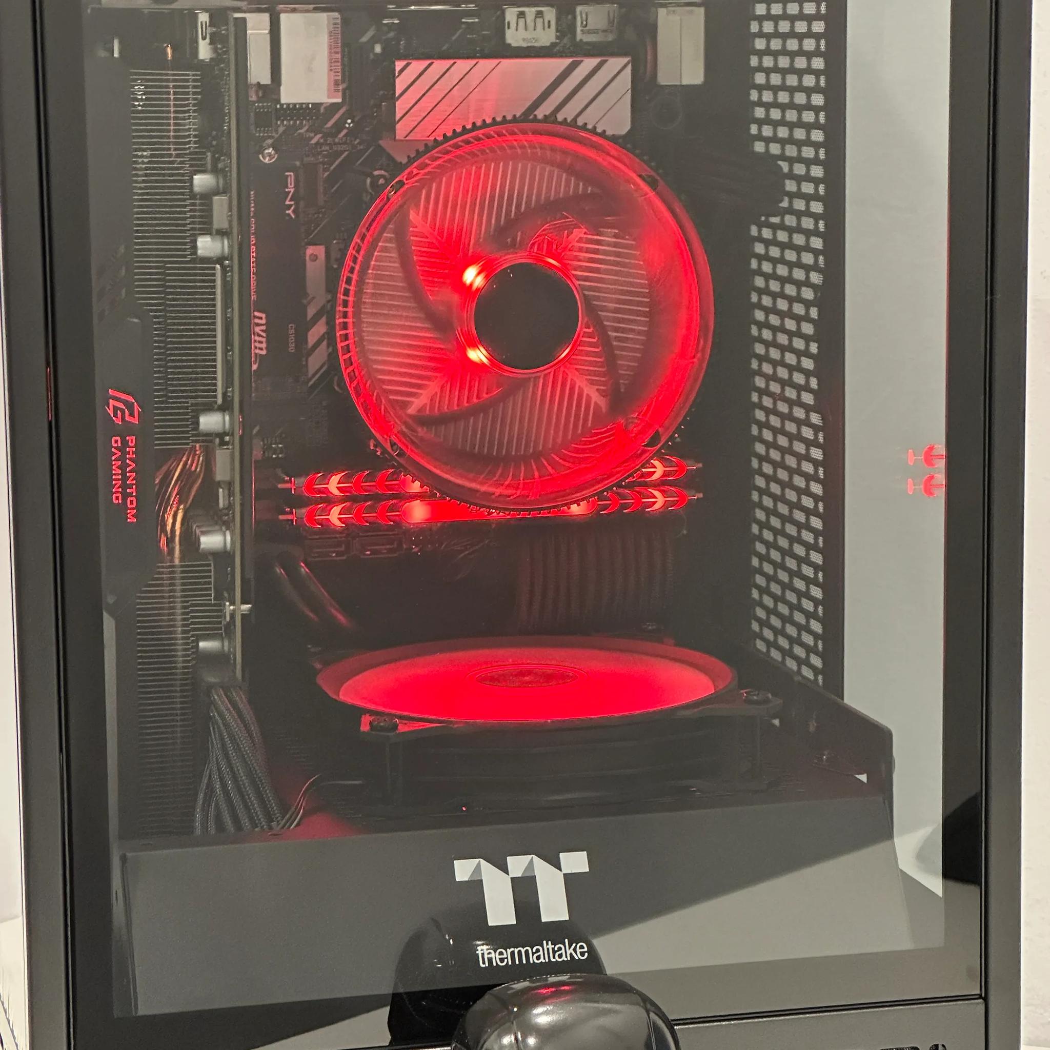 🔴🤖⚔️Red Empire🔴🤖⚔️-Gaming PC-Intel i5 12400 6Cores-AMD RX 5700 XT 8GB-16GB DDR4 -1TB NVME
