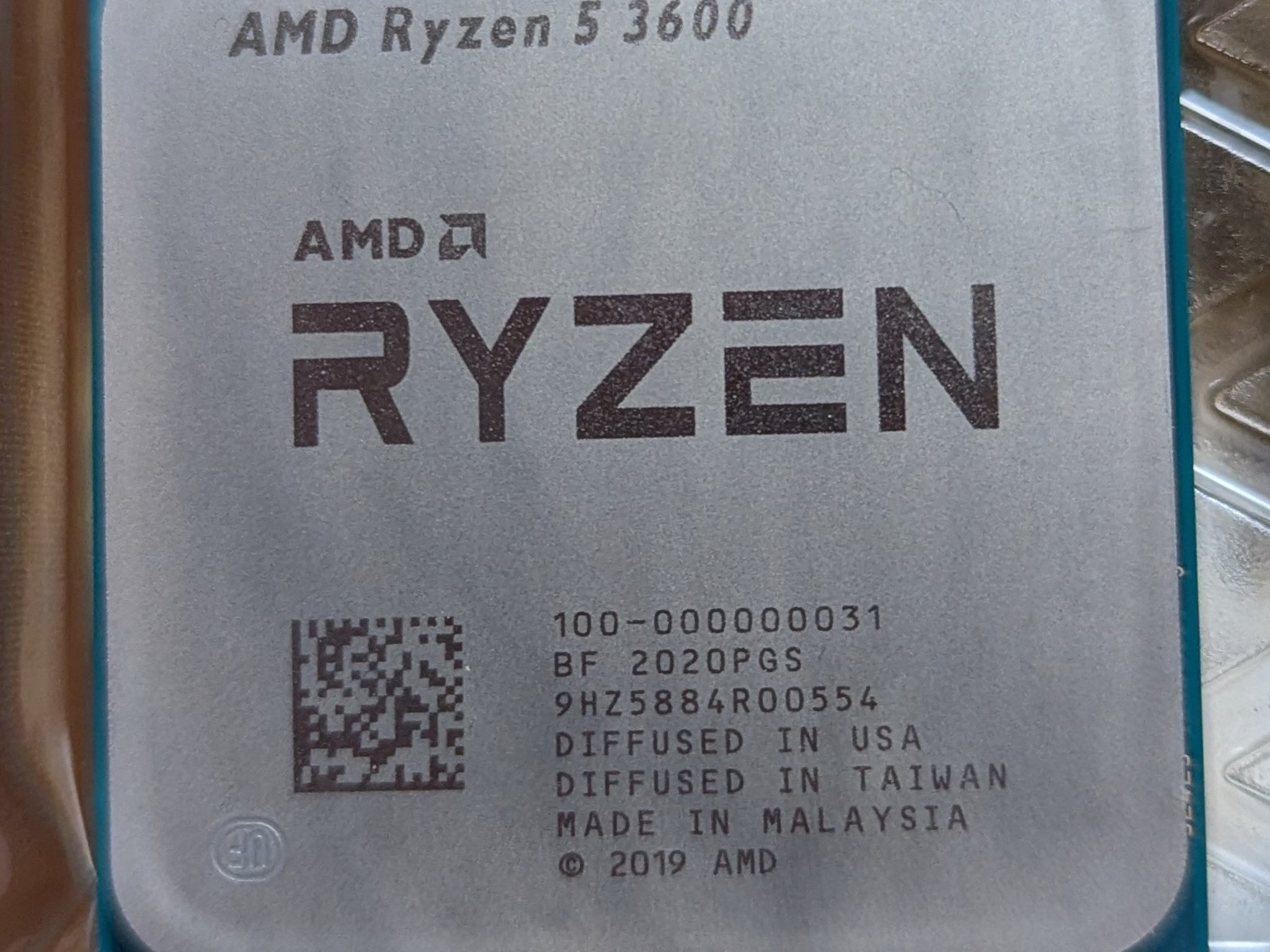AMD Ryzen 5 3600 w/ Stock Cooler
