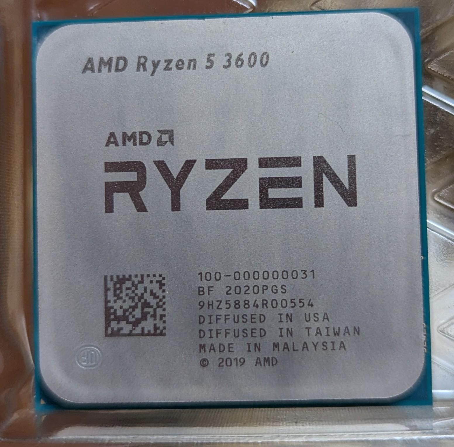 AMD Ryzen 5 3600 w/ Stock Cooler