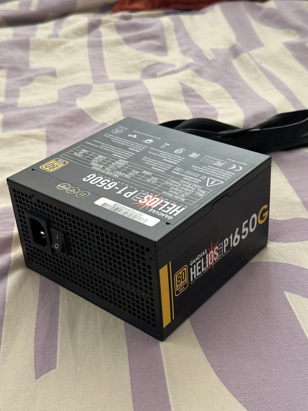GAMDIAS Helios P1-650G, 650W 80 Plus Gold ATX Power Supply | Jawa