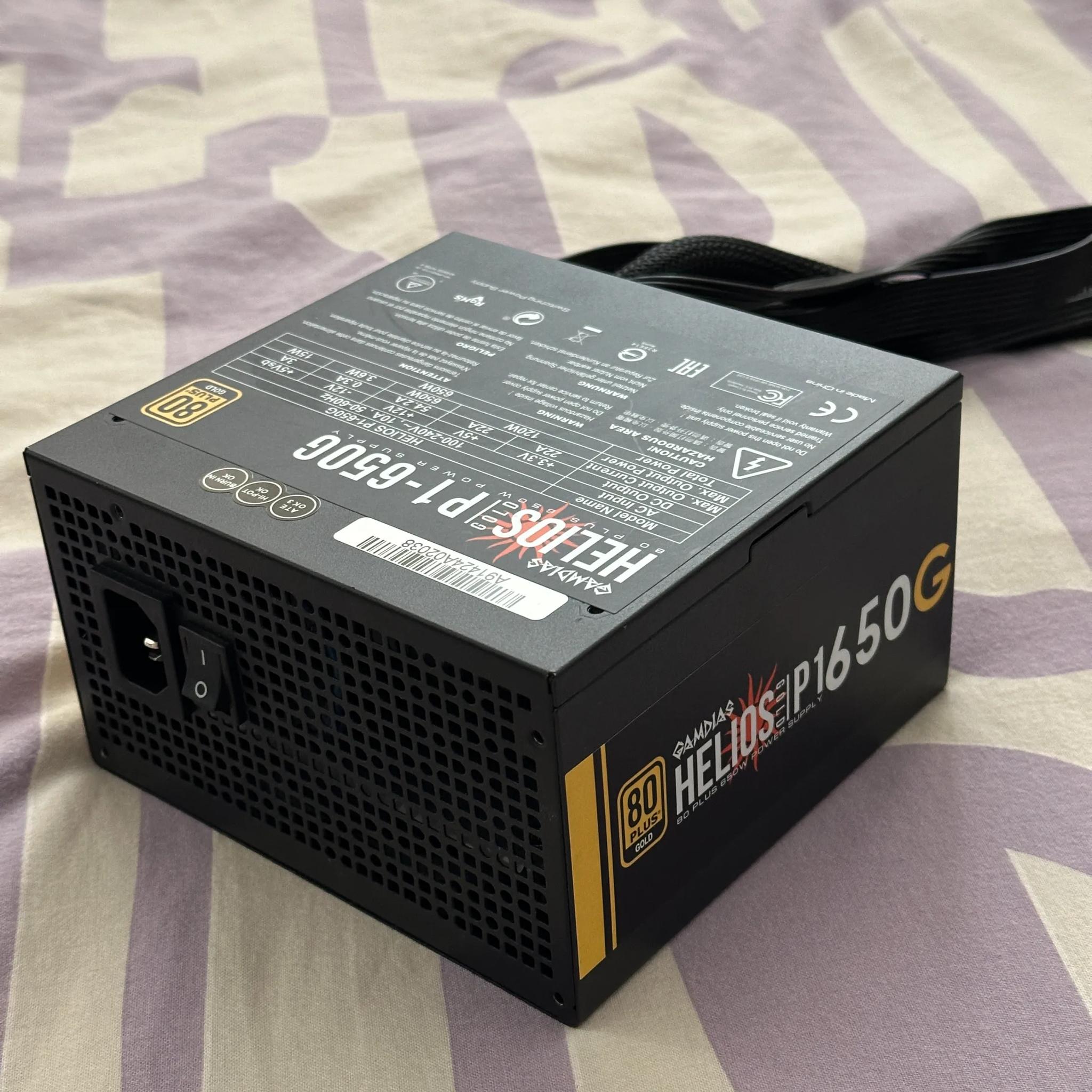 GAMDIAS Helios P1-650G, 650W 80 Plus Gold ATX Power Supply