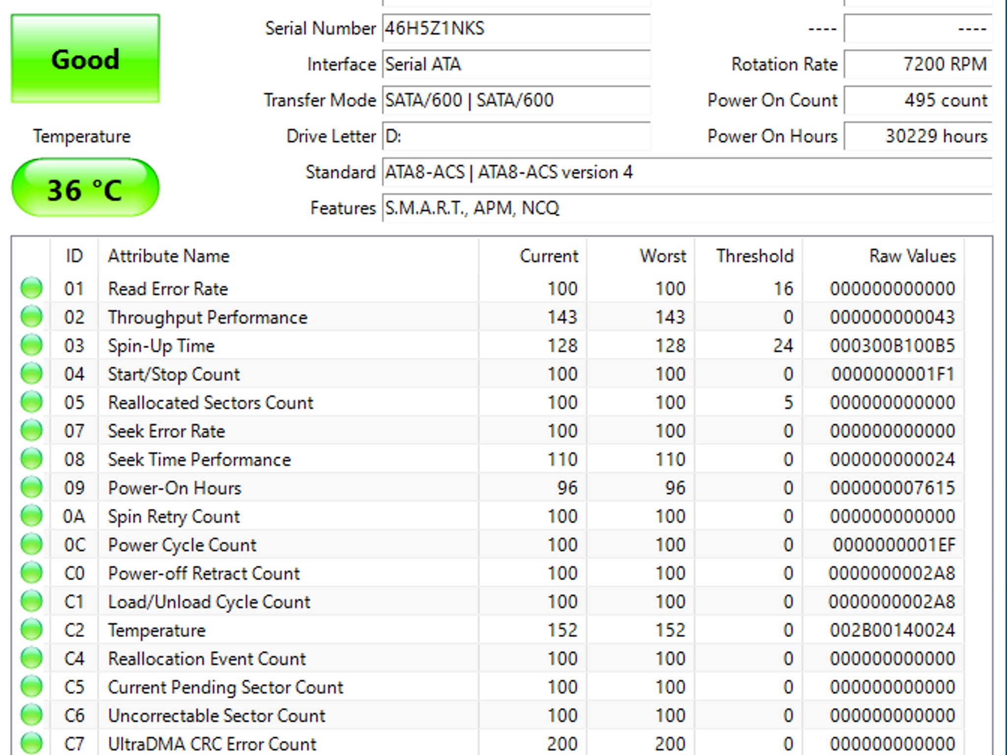 500GB Toshiba 7,200RPM Internal 3.5" Hard Drive
