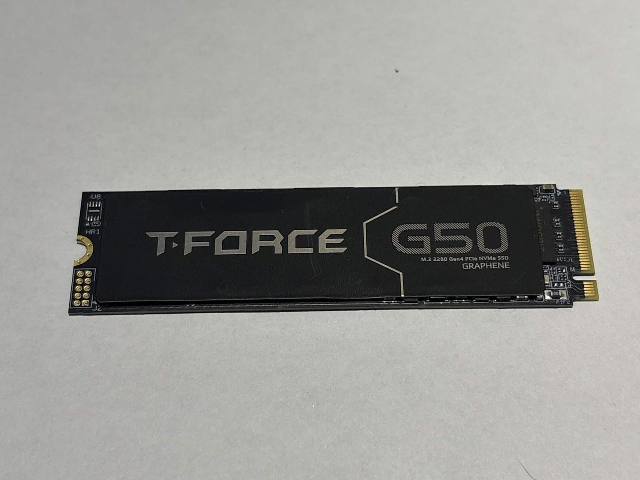 TEAMGROUP T-Force G50 1TB PCIe Gen4 NVMe M.2 SSD | Graphene Heatspreader | Tested Working