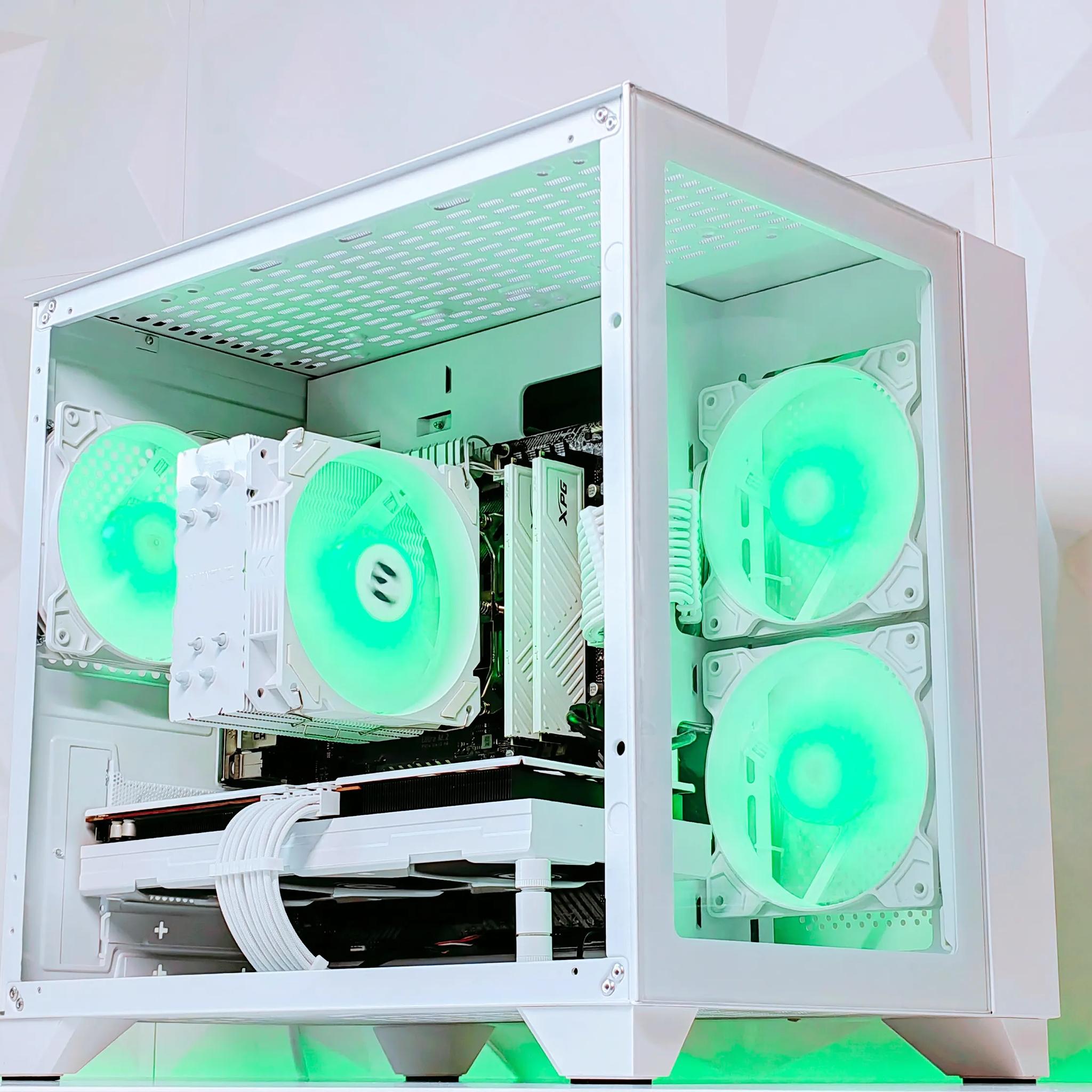 🤍🏔️Alaska🏔️❄️Gaming PC❄️AMD RX VEGA 56 8GB❄️AMD Ryzen 7 1700 8 core❄️16GB DDR4❄️500GB NVME SSD