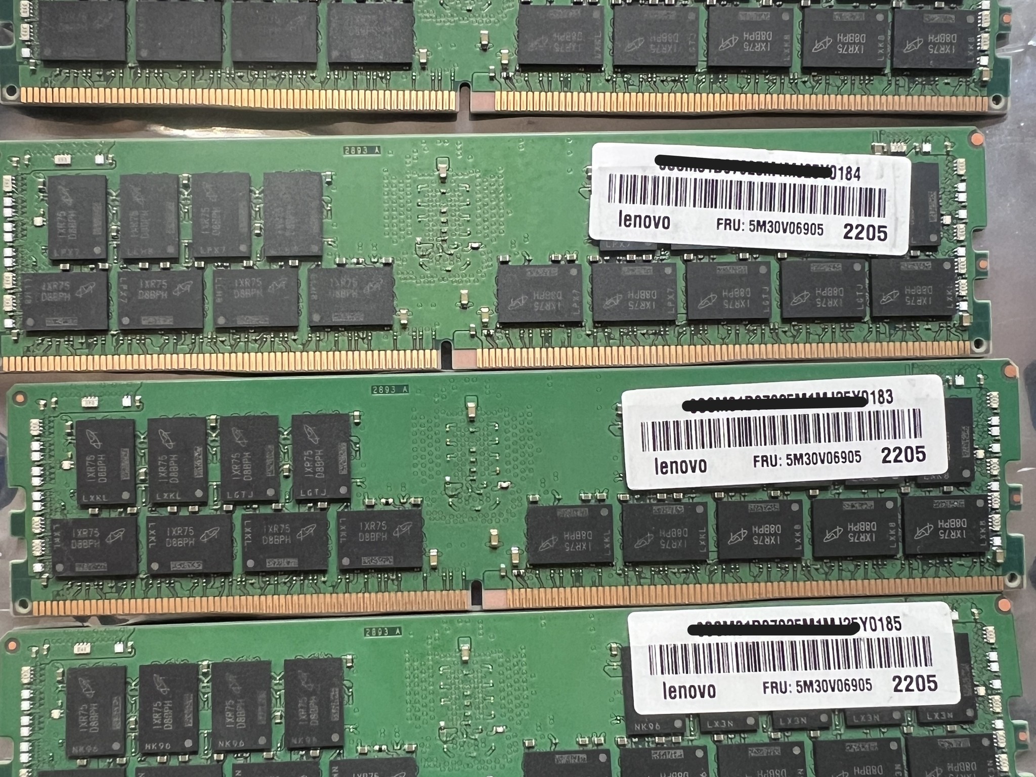 128GB (4×32GB) Micron DDR4-3200 ECC Registered Memory Kit