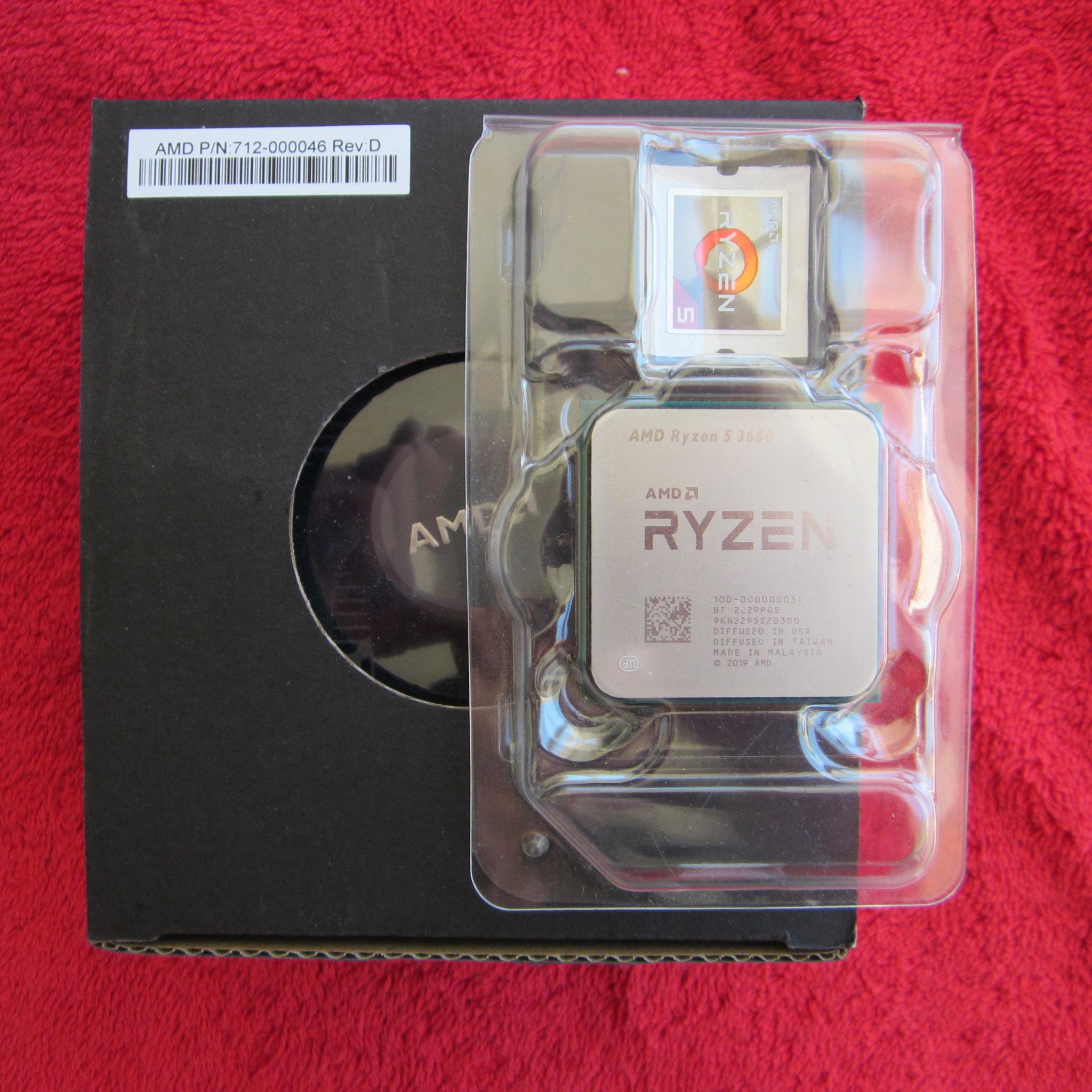 AMD Ryzen 5 3600 3.6GHz AM4 CPU with Cooler