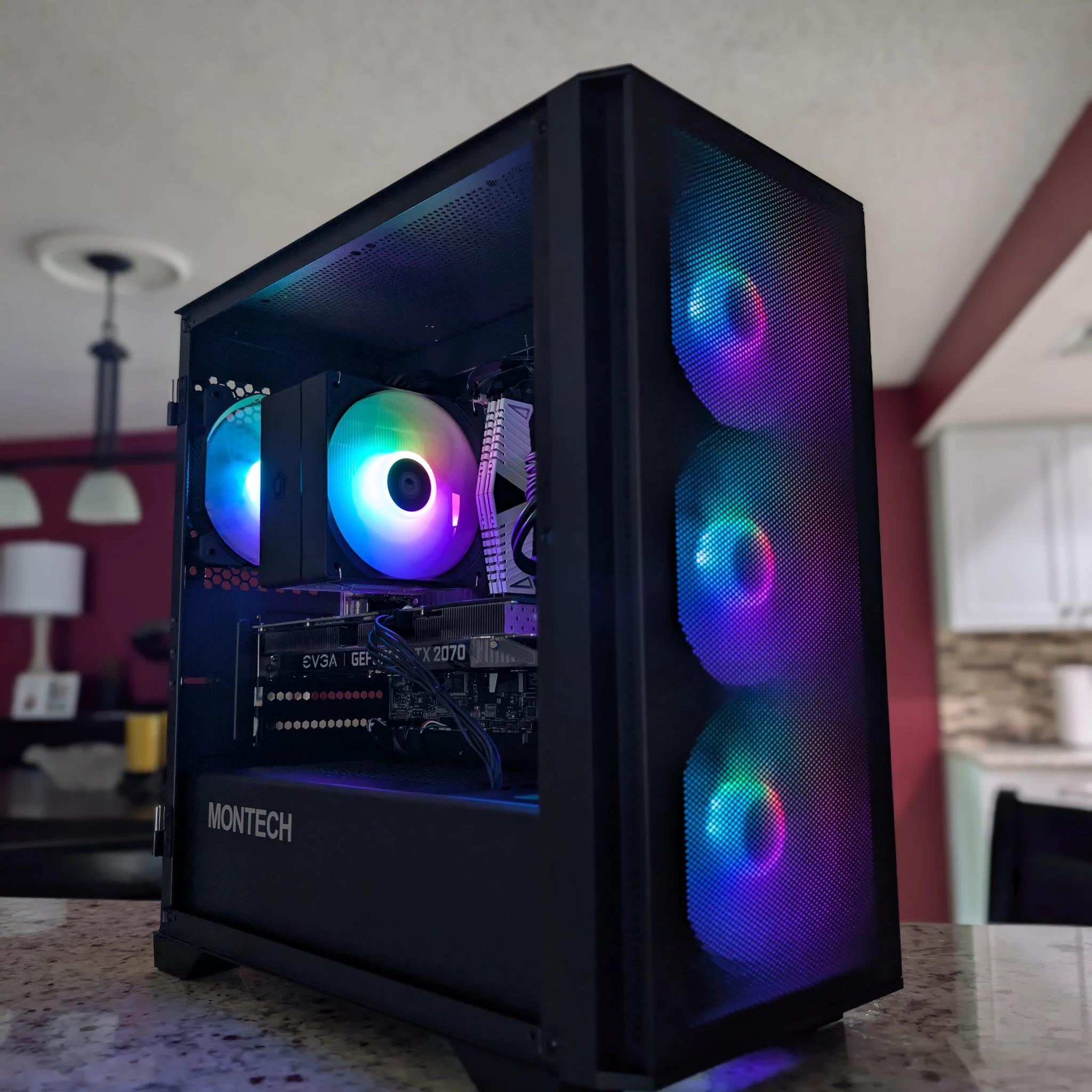 FAST RTX 2070 + i5 Custom RGB Gaming PC