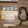 New Nintendo 3DS (Non-XL), Games, Case, 2 chargers, and clear case on console, 32gb microSD