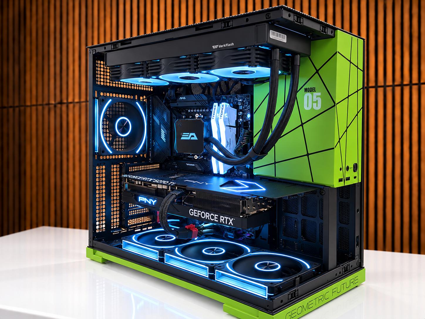 THE HULK 💚 v3| RTX 5070 TI 16GB | Ryzen 9 7950X3D | 32GB DDR5 | NVME | GOLD PSU | Windows 11 |