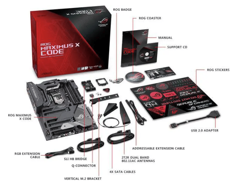 ASUS ROG MAXIMUS X CODE Z370 LGA1151 Intel DDR4 ATX Motherboard (Open Box)