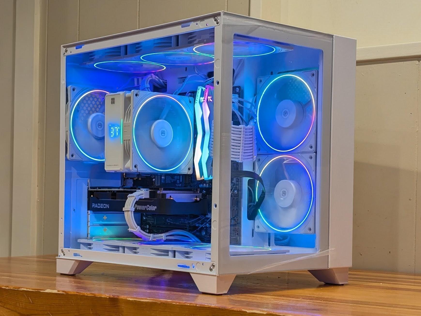❄️ Ryzen 5 7600X + RX 9060 XT 16GB Gaming PC | 1440p Value King | White ARGB Build