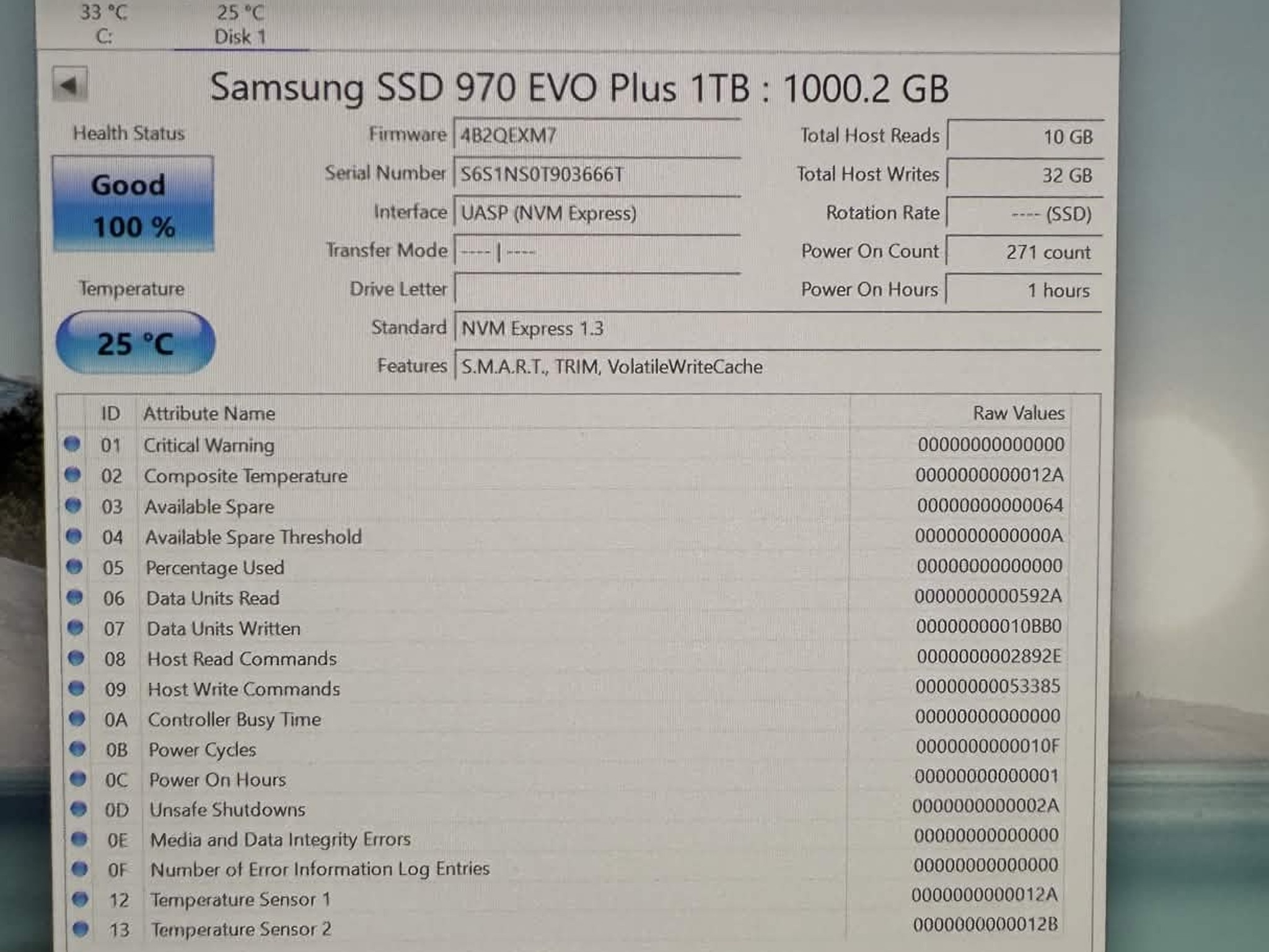 Samsung 970 EVO Plus 1TB NVMe m.2 SSD
