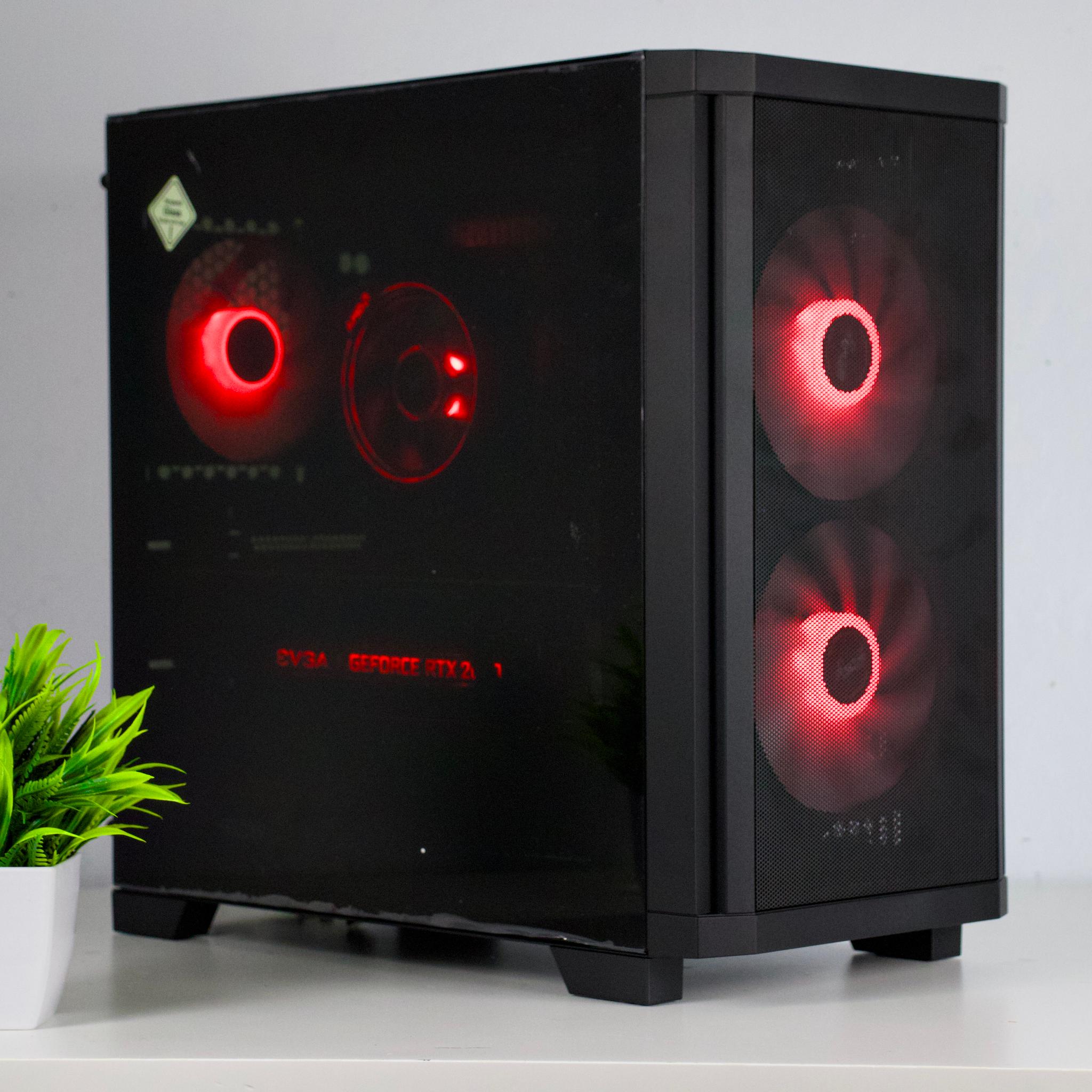 ♠️♥️ Black Gaming PC – RTX 2070 Super, Ryzen 5 3600, 16GB RAM, 1TB SSD - WiFi, BlueTooth ♥️♠️
