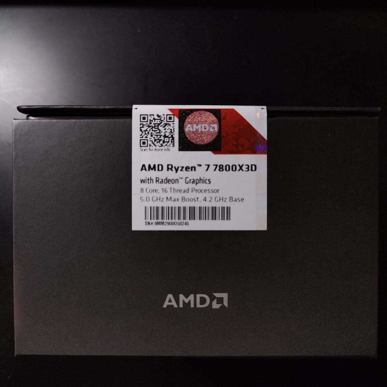 AMD Ryzen 7 7800X3D, NEW (Sealed Box)