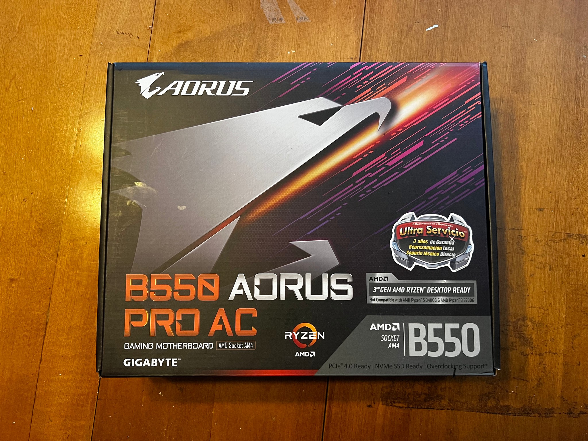 Gigabye B550 Aorus Pro AC Wifi Motherboard