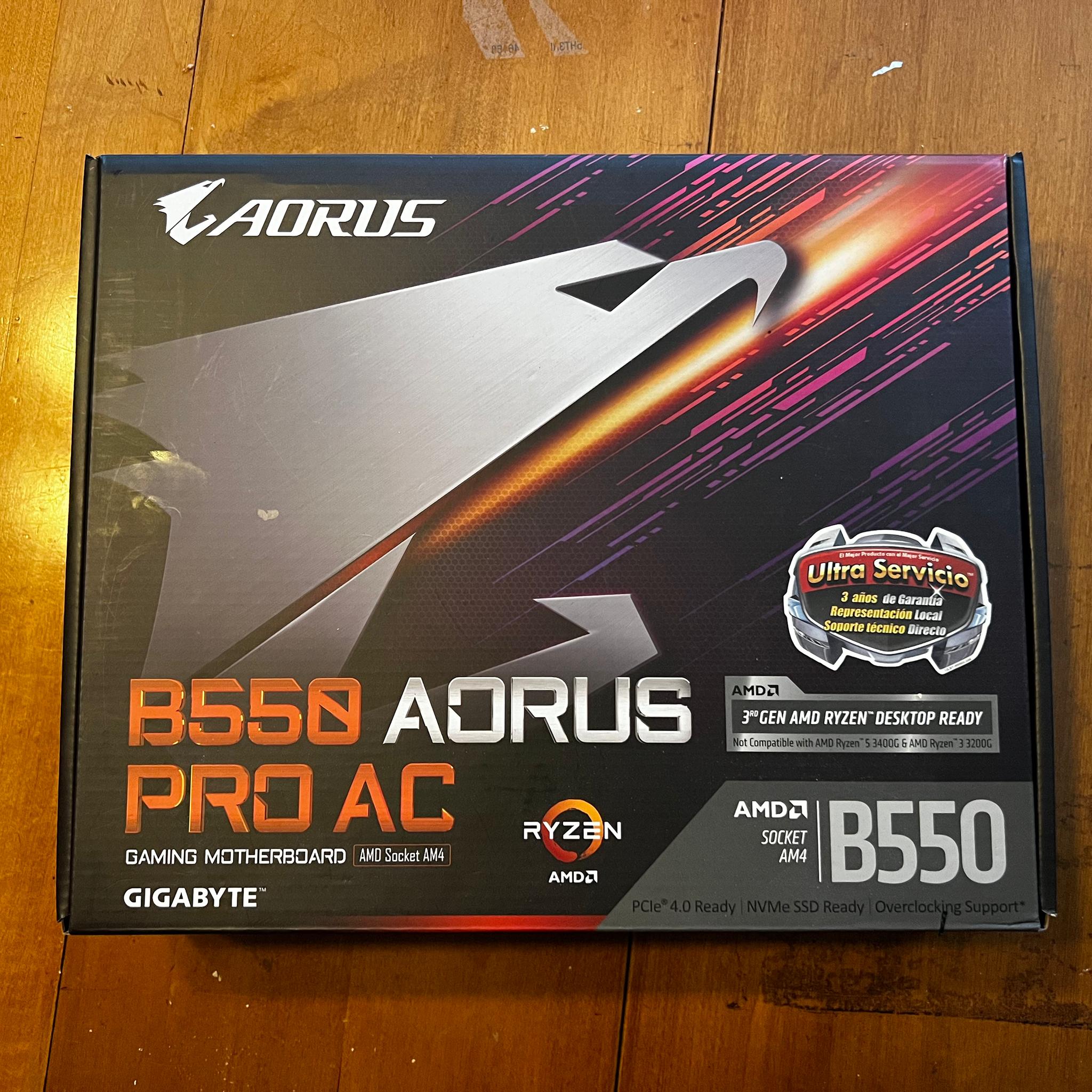 Gigabye B550 Aorus Pro AC Wifi Motherboard