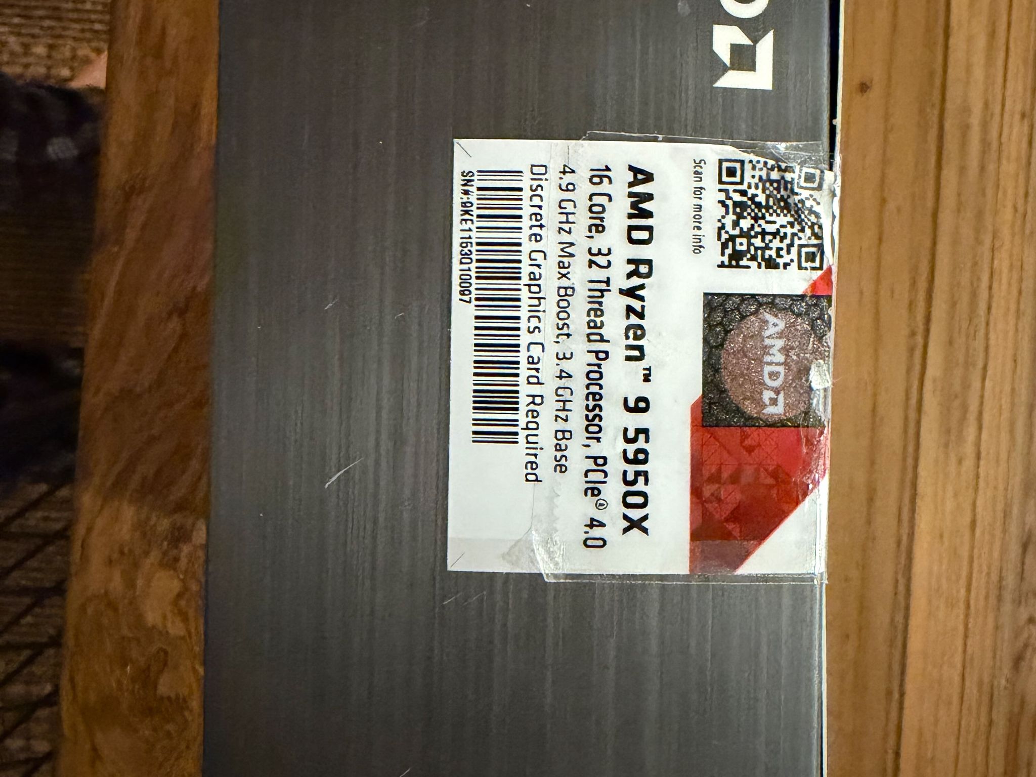 AMD Ryzen 9 5950X 16-Core 3.4GHz Processor - Used
