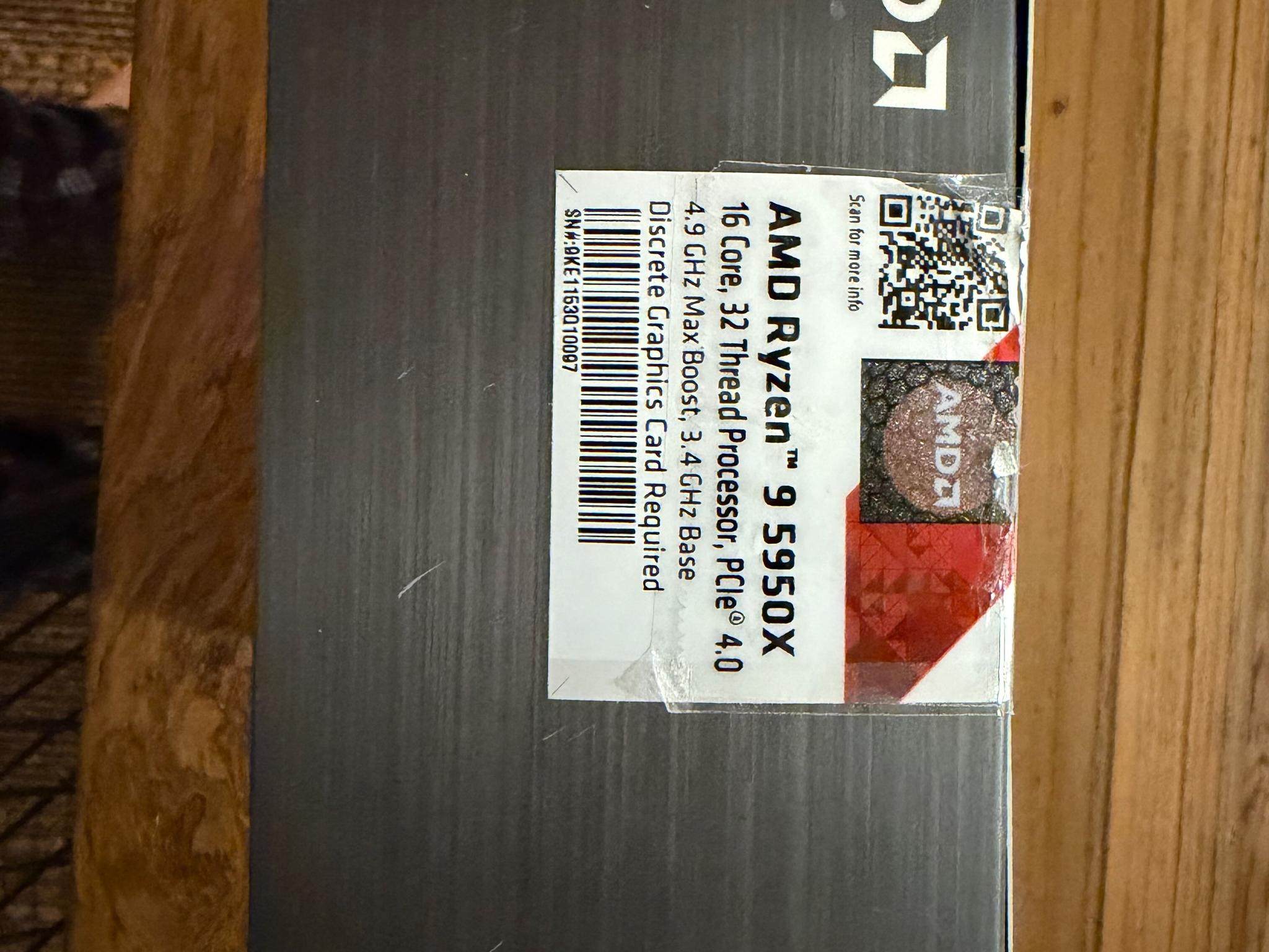 AMD Ryzen 9 5950X 16-Core 3.4GHz Processor - Used