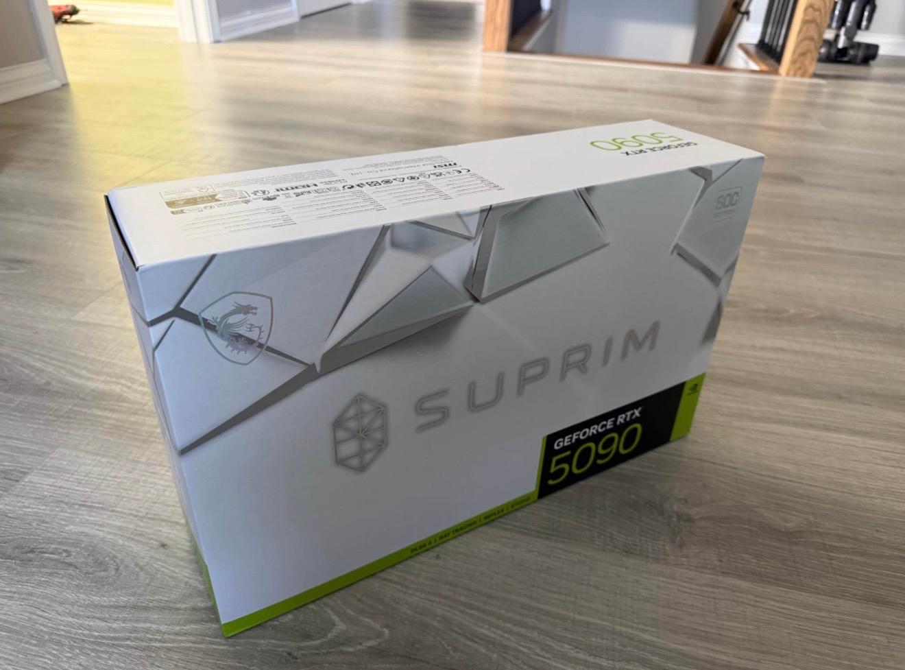 MSI RTX 5090 SUPRIM SOC