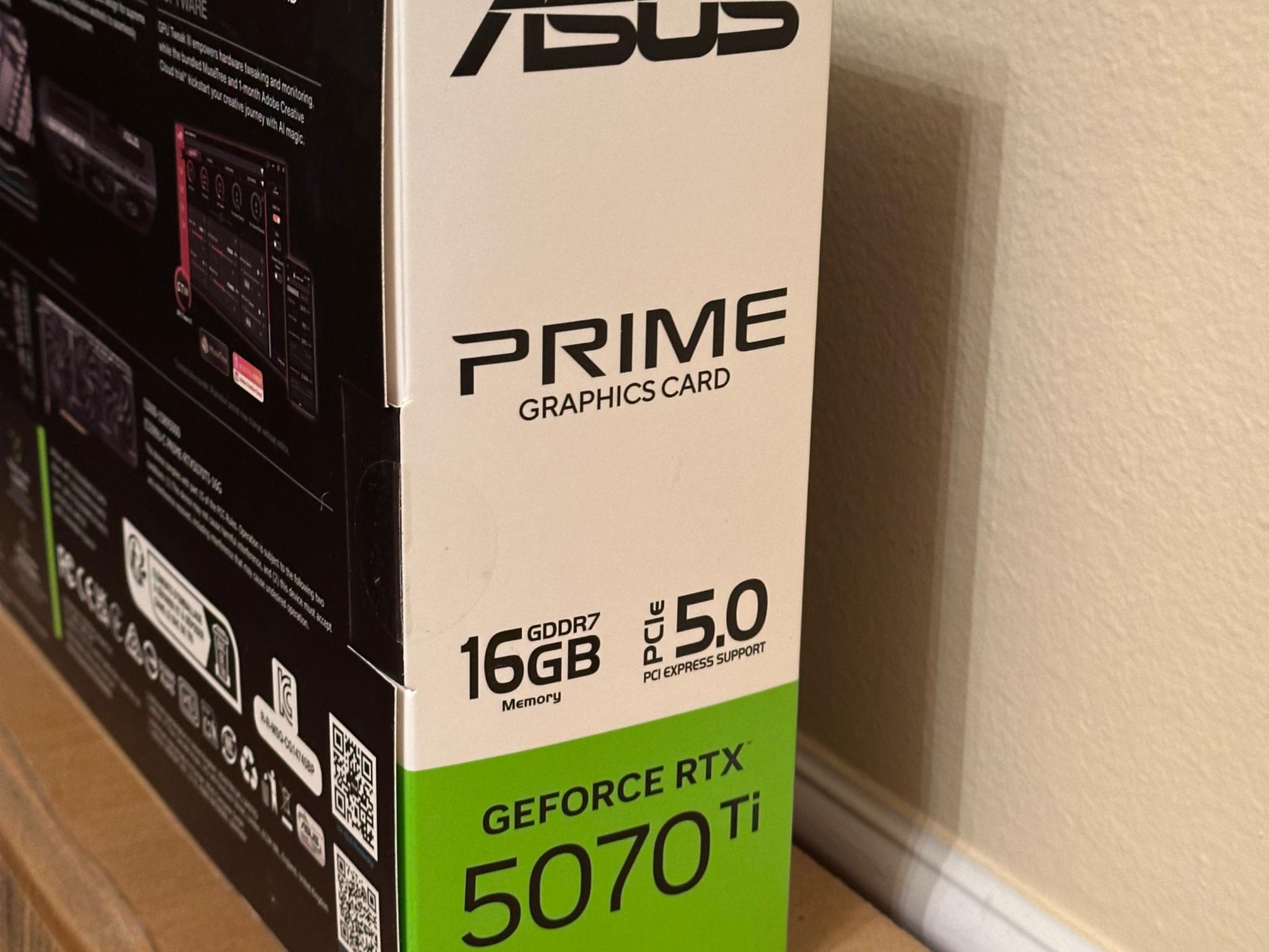 BNIB Asus RTX 5070 ti Prime 16GB