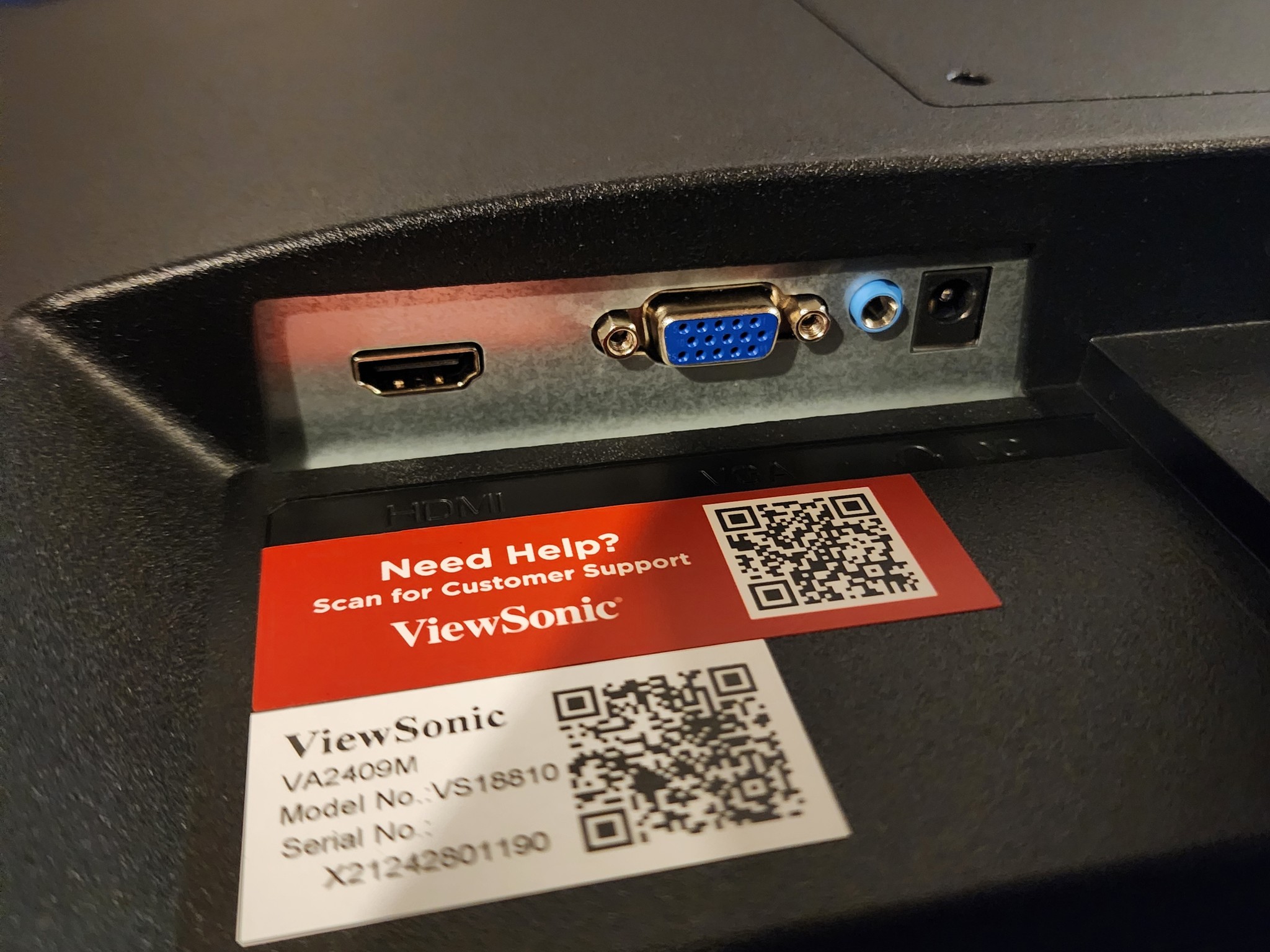 24" 1080p ViewSonic Gaming Monitor