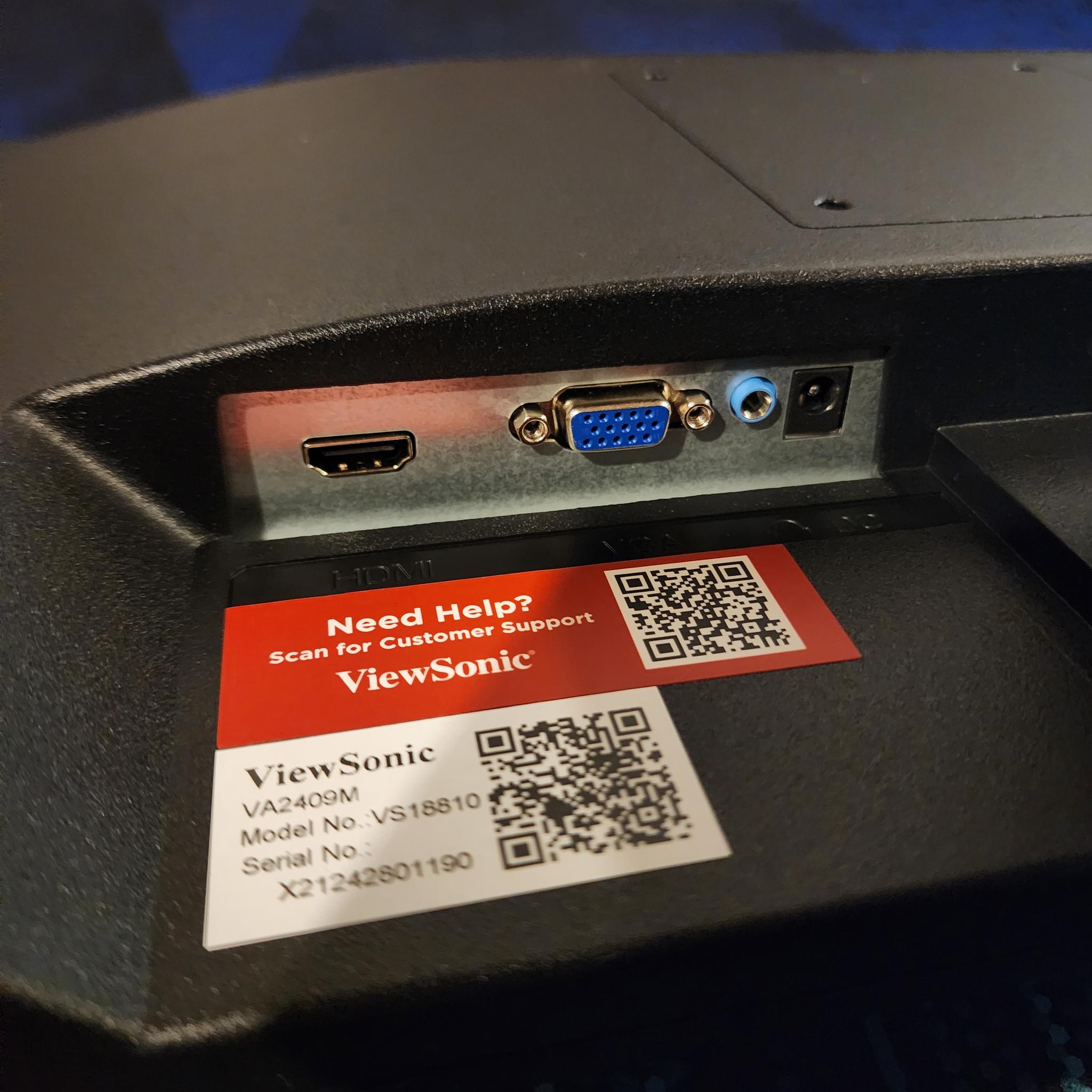 24" 1080p ViewSonic Gaming Monitor