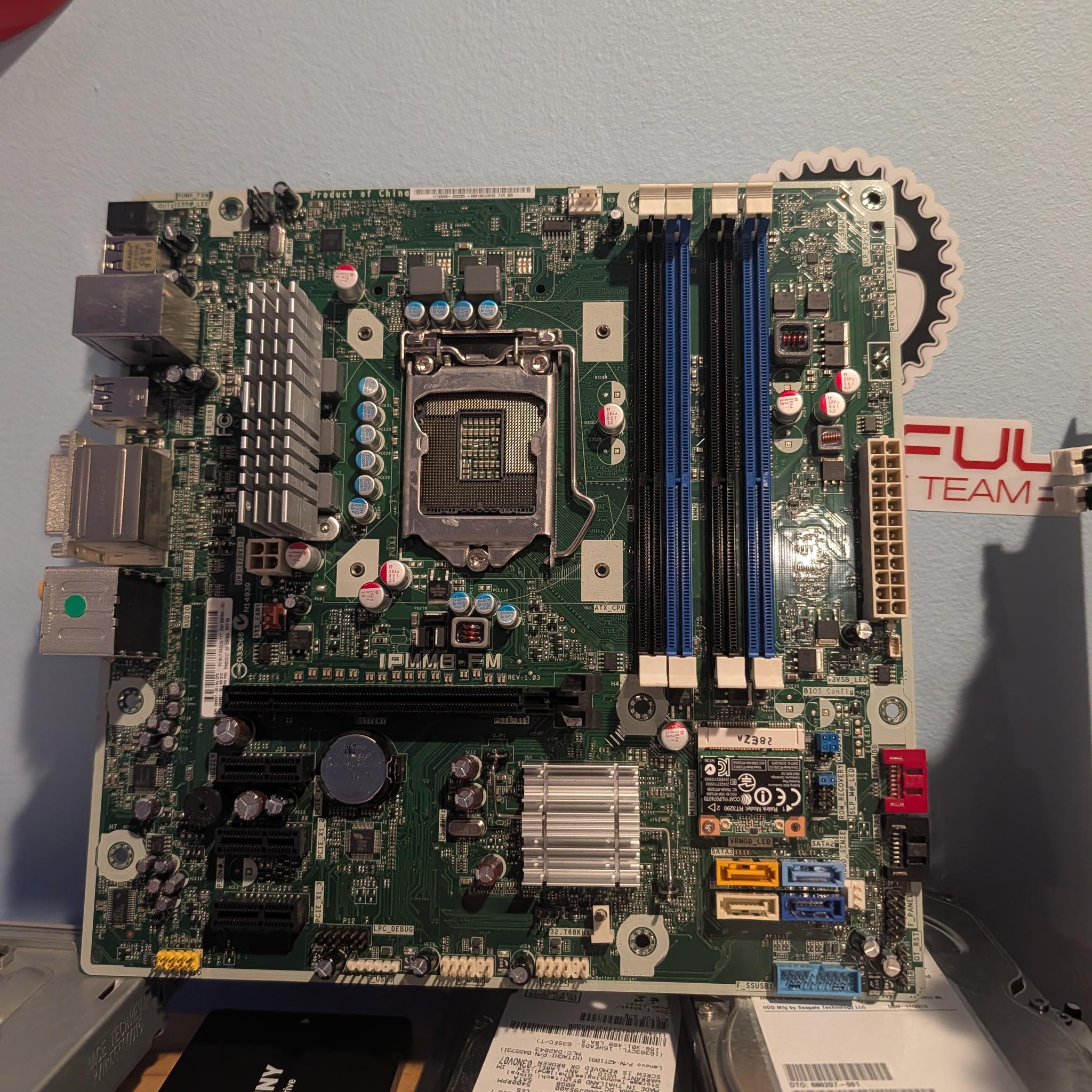 Lga 1155 standard fitting HP motherboard