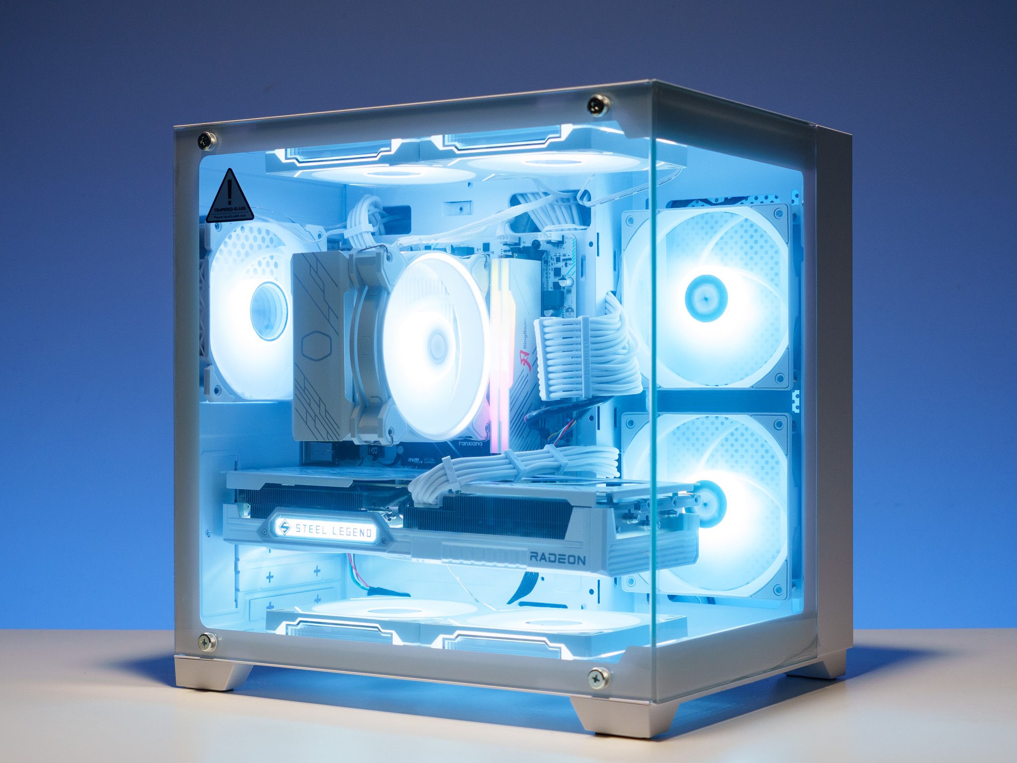 Snow White Gaming PC | Ryzen 5 | RX 9060 XT | 16GB DDR4 RAM | ARGB