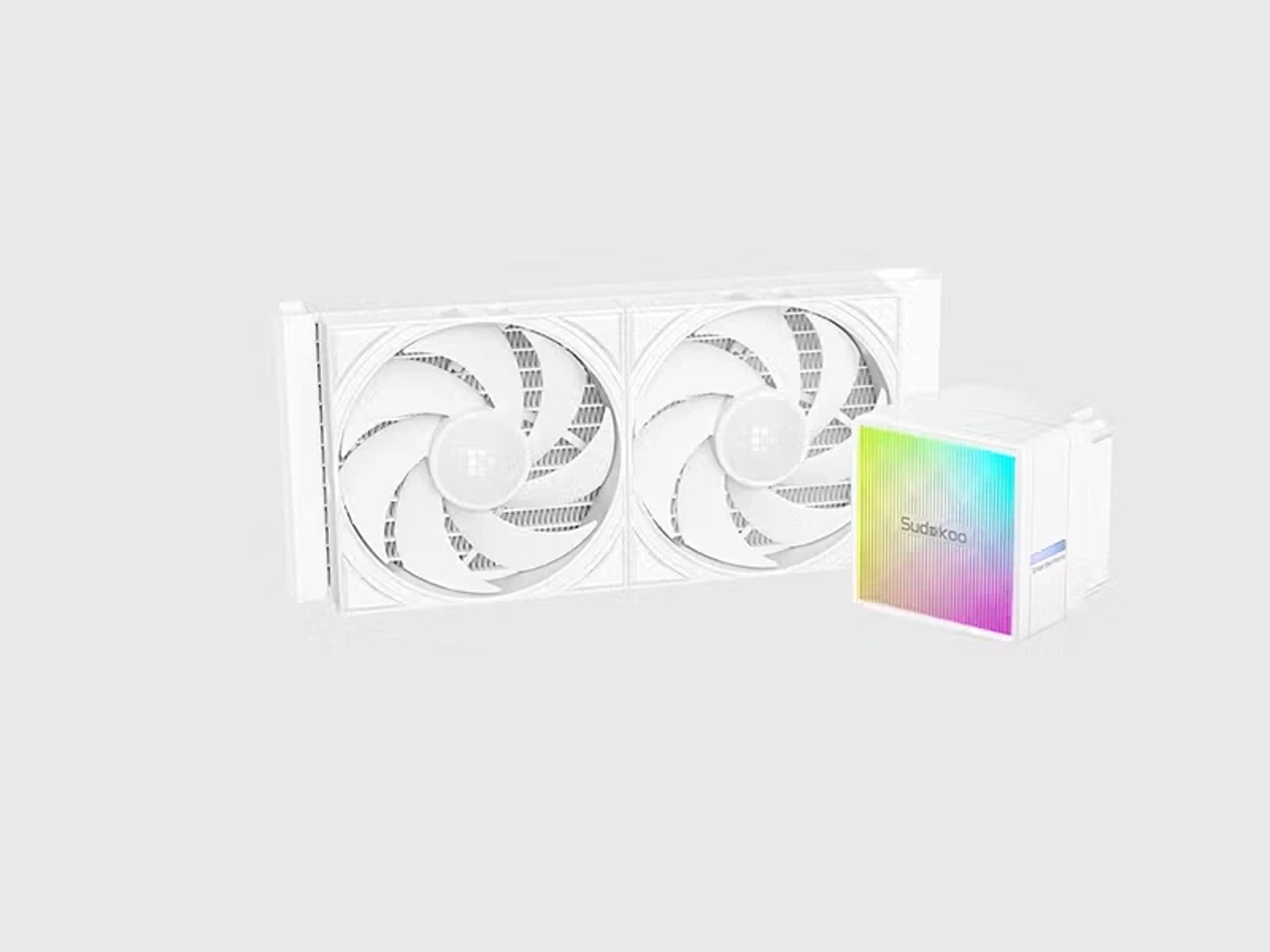 SUDOKOO NEXAURA 240 White Liquid AIO CPU Cooler ARGB diamond glow