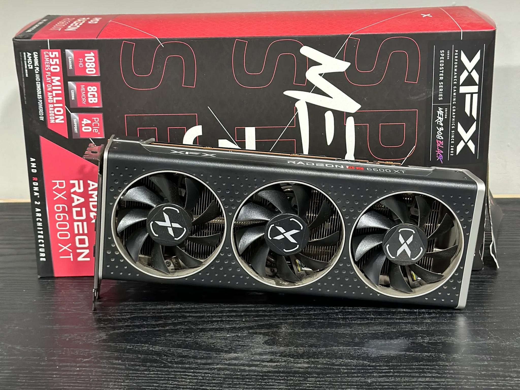 XFX Radeon RX 6600 XT 8GB GDDR6 PCI Express 4.0 BLACK Gaming Graphics Card