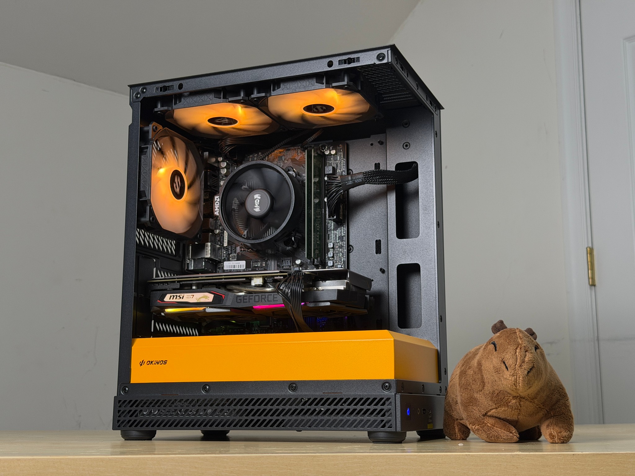 ⚫️🧡1080P BUDGET GAMING PC🧡⚫️ Ryzen 5 2600 | GTX 1660 TI | 16GB RAM | 500gb SSD | WIFI + Bluetooth