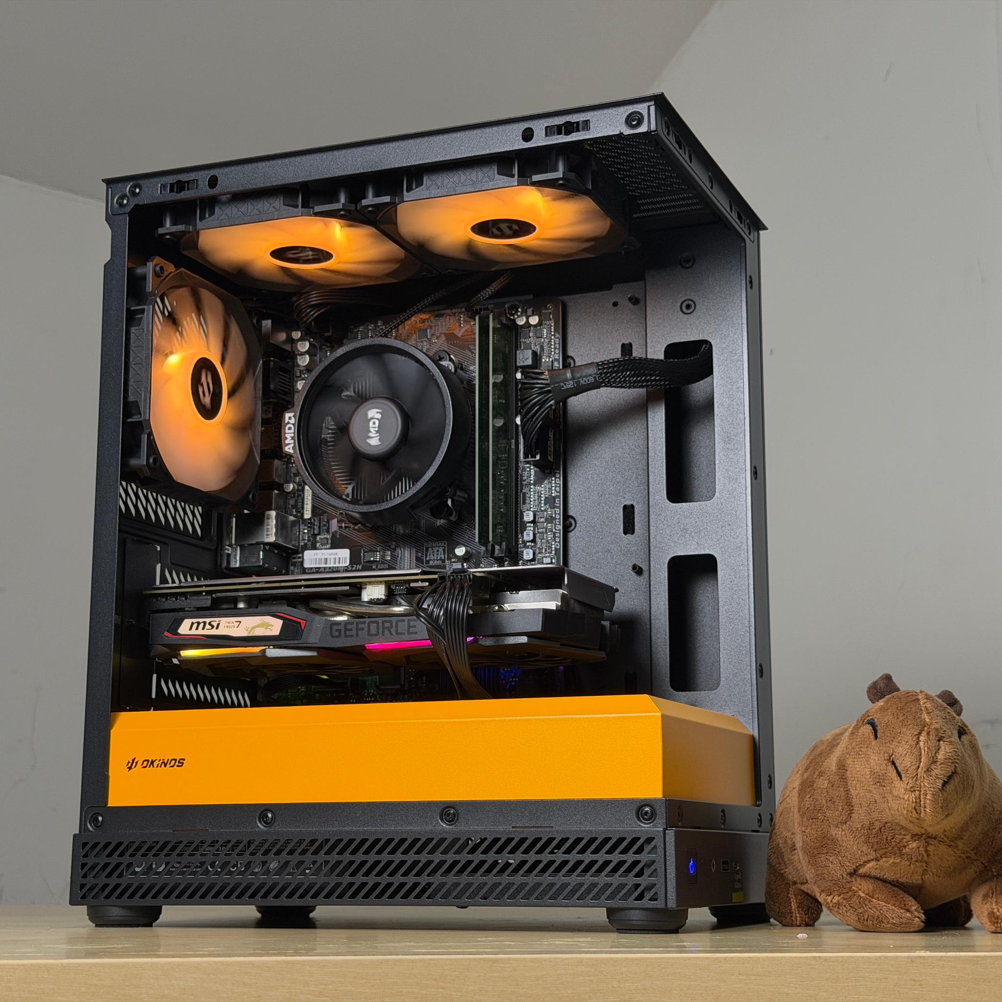 ⚫️🧡1080P BUDGET GAMING PC🧡⚫️ Ryzen 5 2600 | GTX 1660 TI | 16GB RAM | 500gb SSD | WIFI + Bluetooth