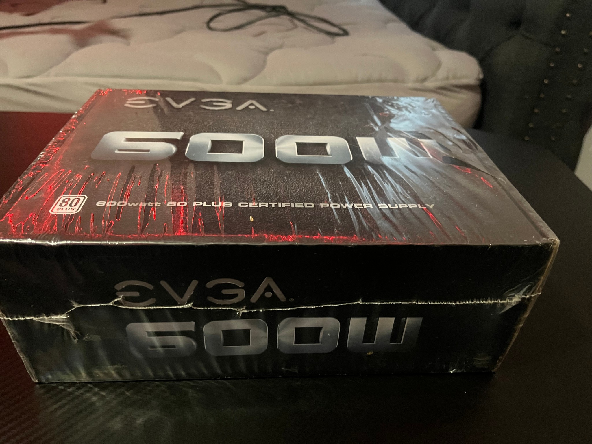 (NEW SEALED) EVGA 600 watt 80 plus certified power supply, 100-W1-0600-K1