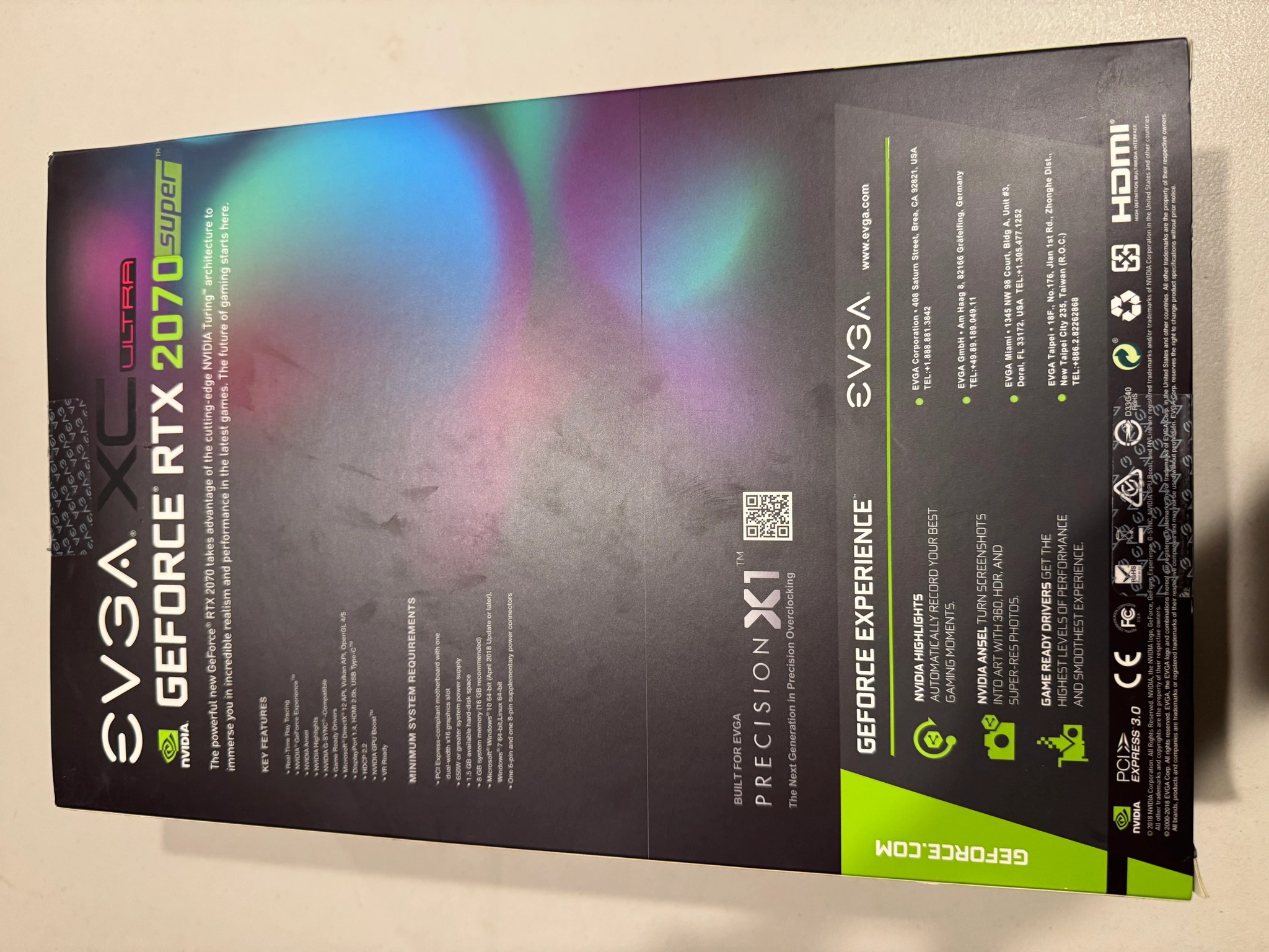 EVGA RTX 2070 Super XC Gaming 8G
