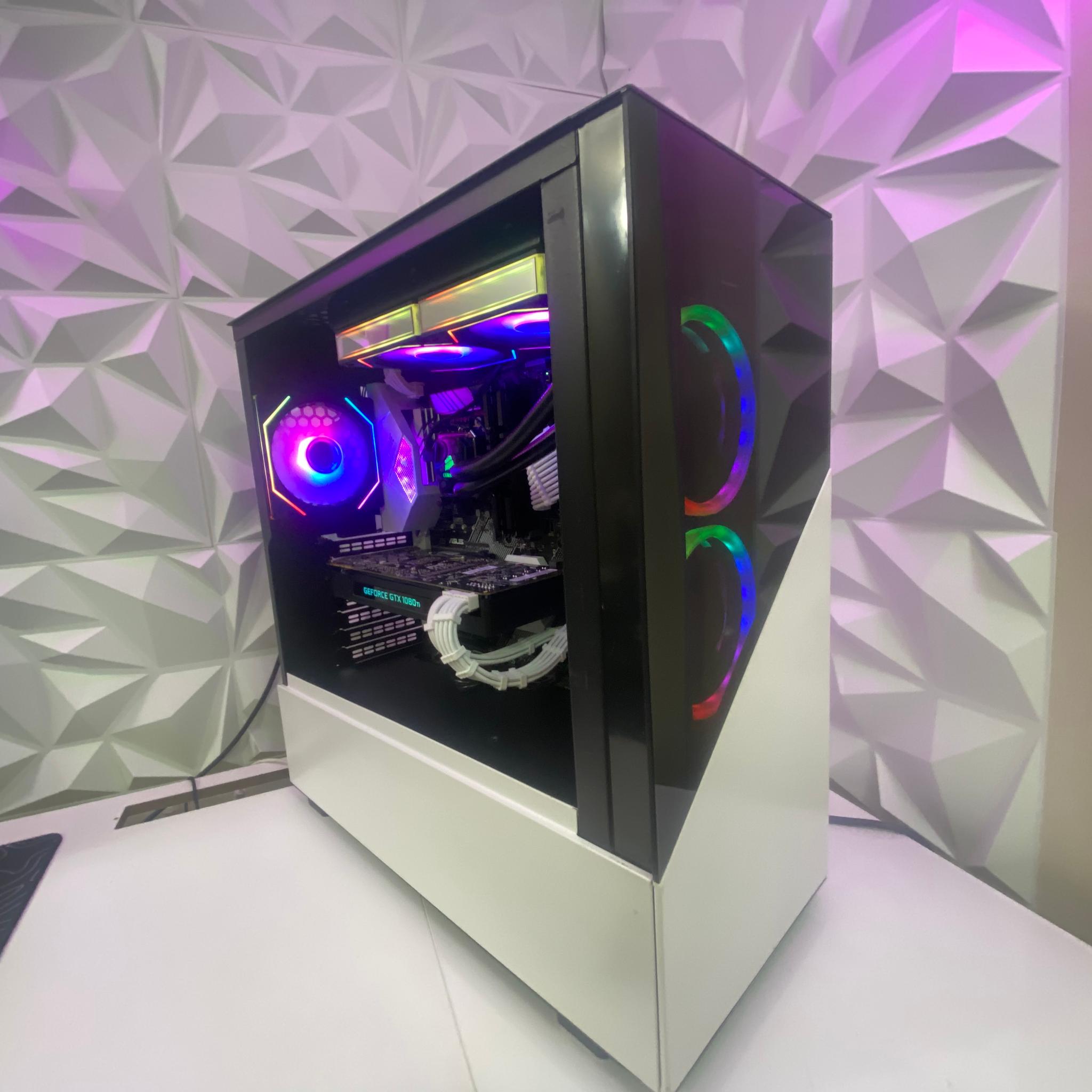 🎅🎅 White Elite Build – intel i5 9600K + GTX 1080 Ti 11GB | 1080p/1440p High FPS Ready