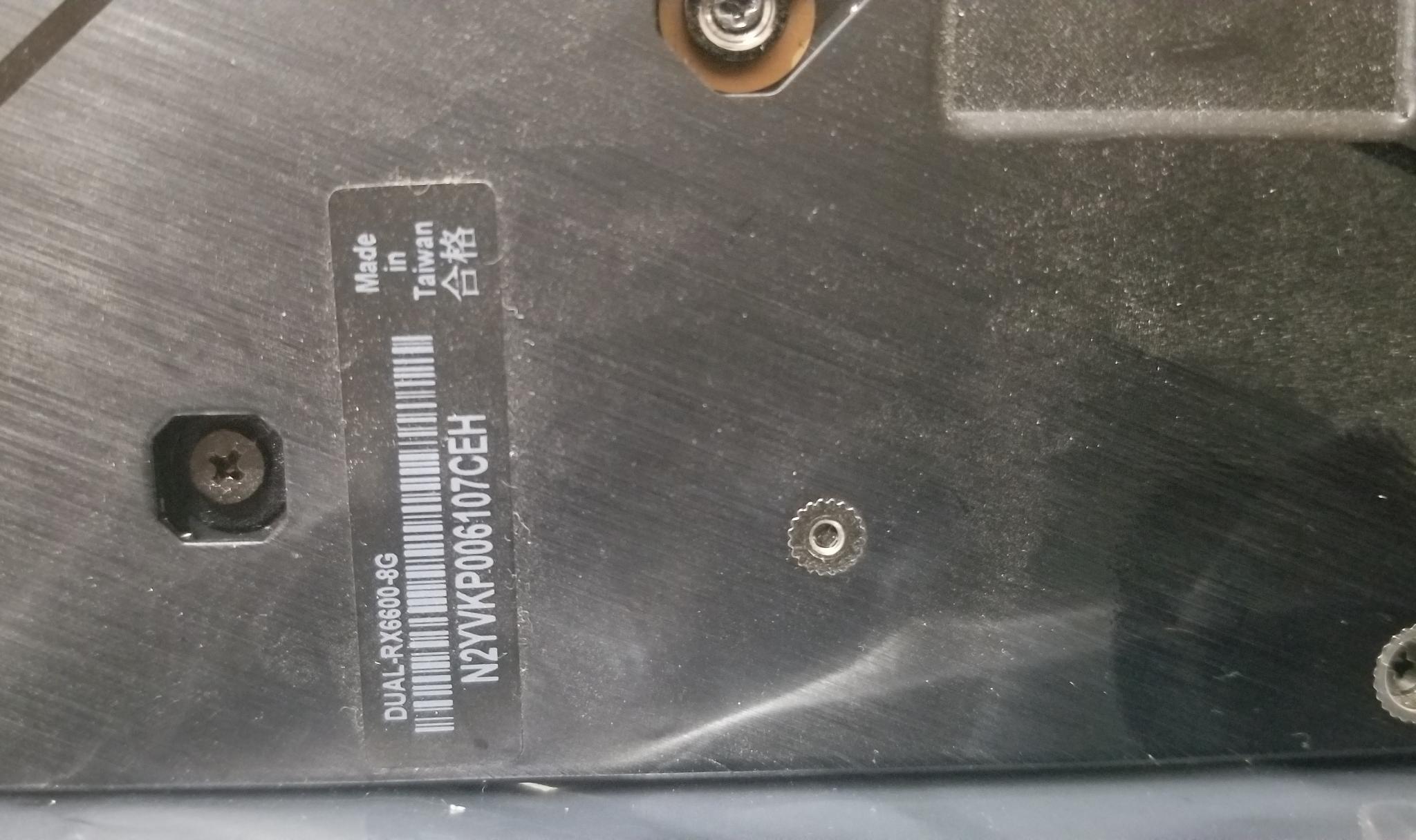 ASUS Radeon RX 6600 8GB (NON XT)