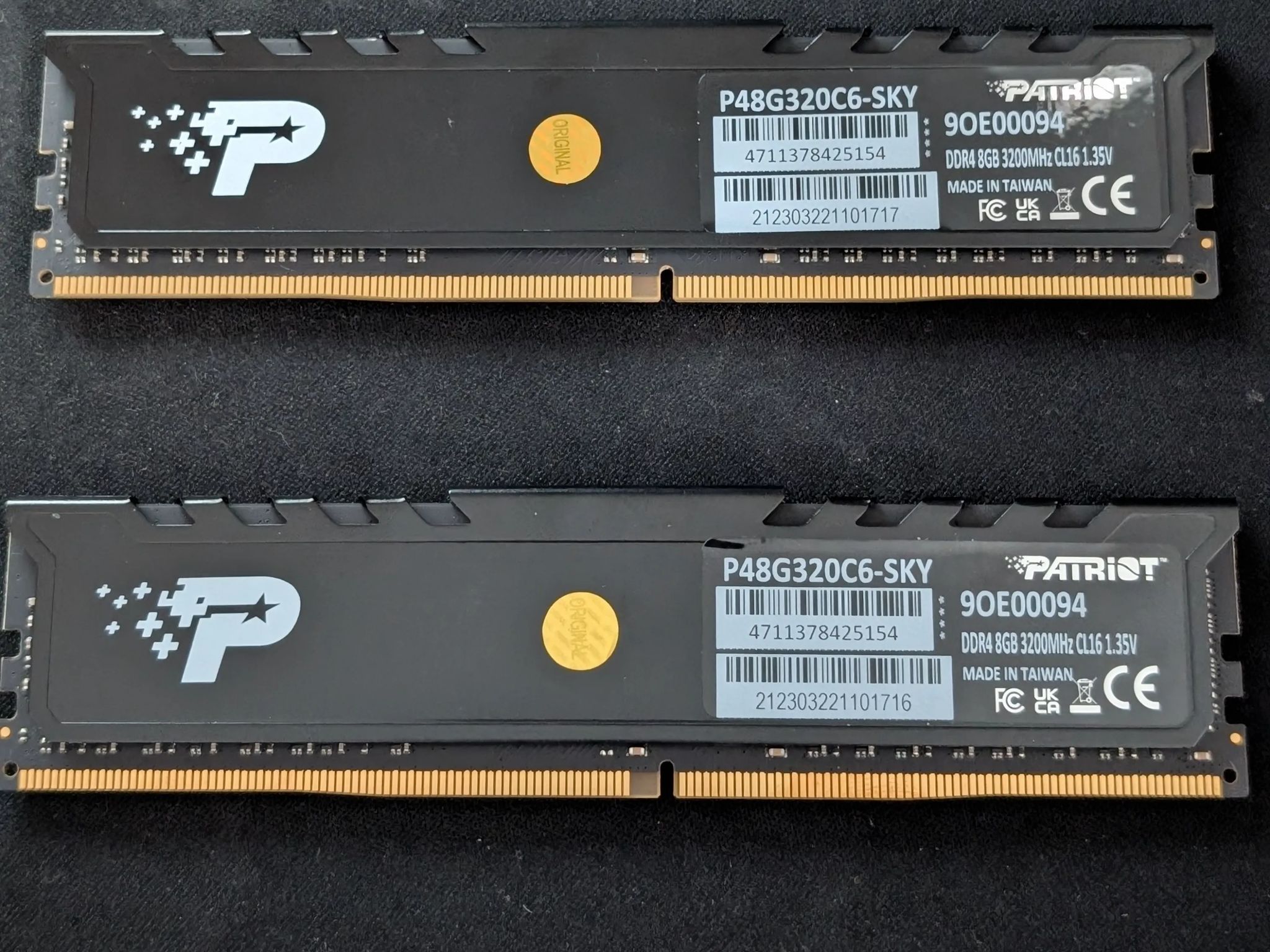 Patriot 16GB (2X8GB) DDR4 3200MHZ CL 16