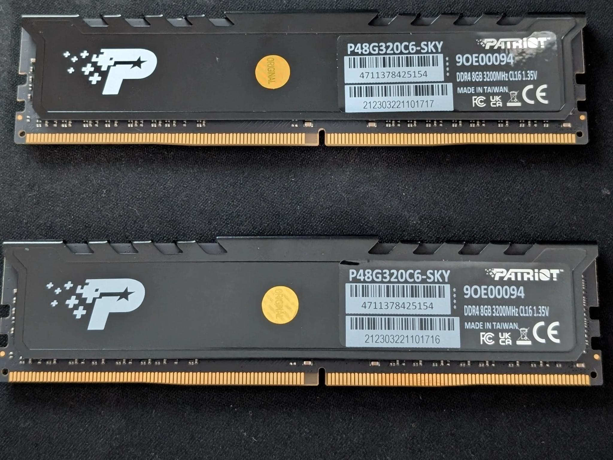 Patriot 16GB (2X8GB) DDR4 3200MHZ CL 16