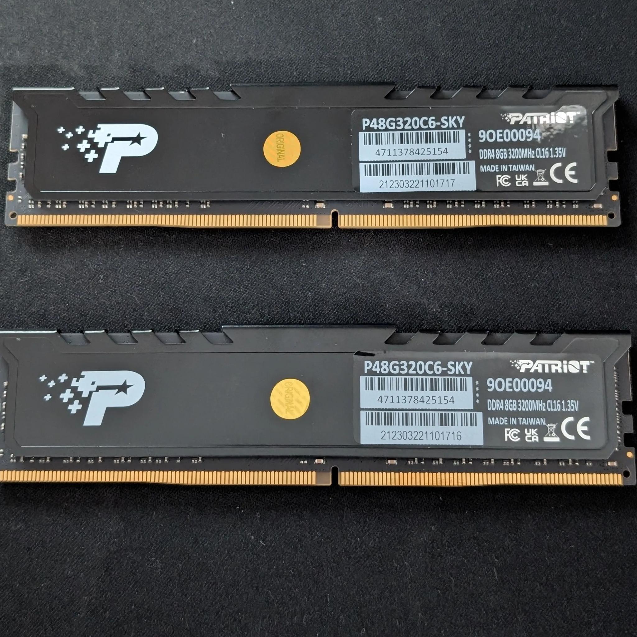 Patriot 16GB (2X8GB) DDR4 3200MHZ CL 16