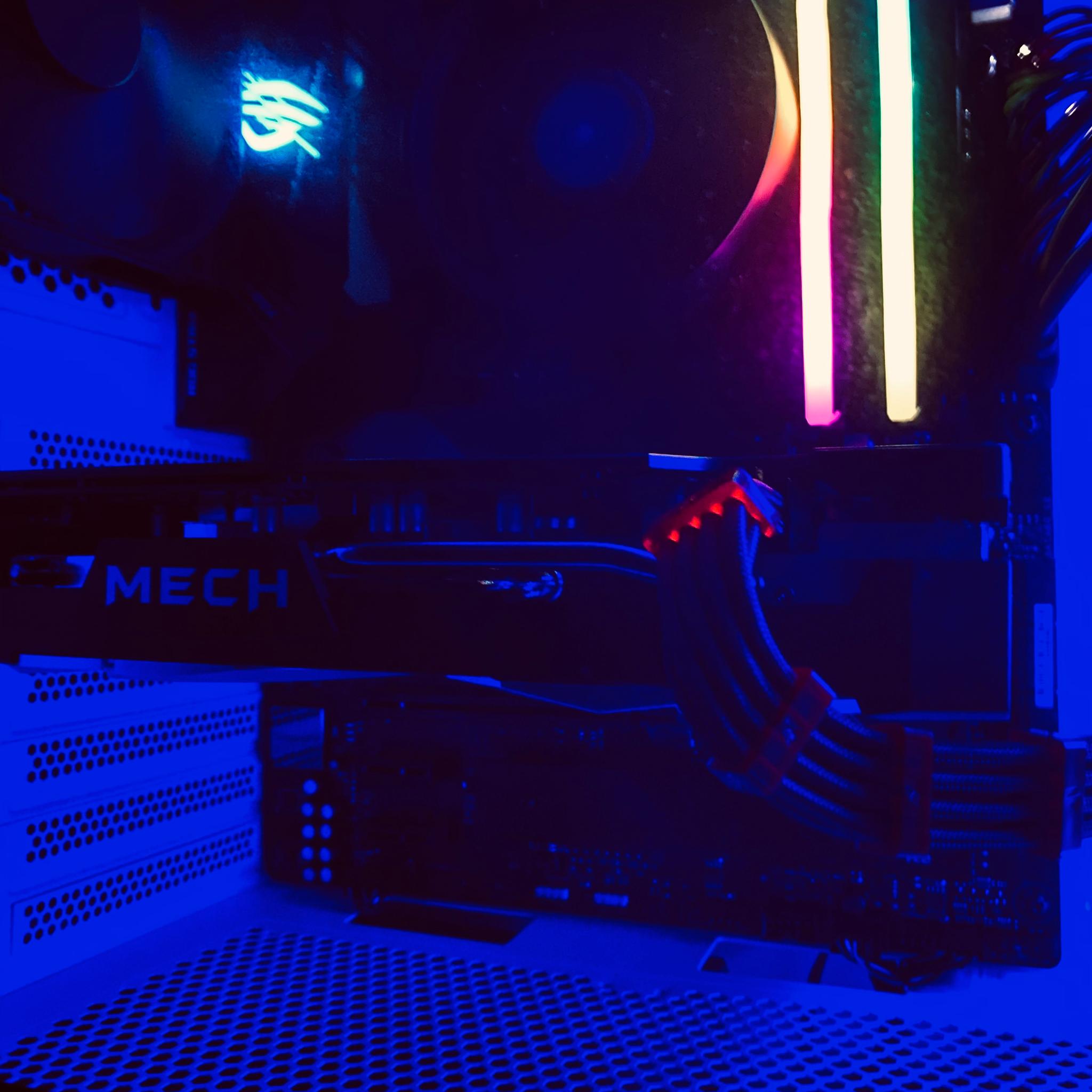 (White)Ryzen 7|RX6600|Rog Strix B550-F|16GB RAM T-Force Delta RGB|512GB M.2. NVMe SSD|Windows 11 Pro