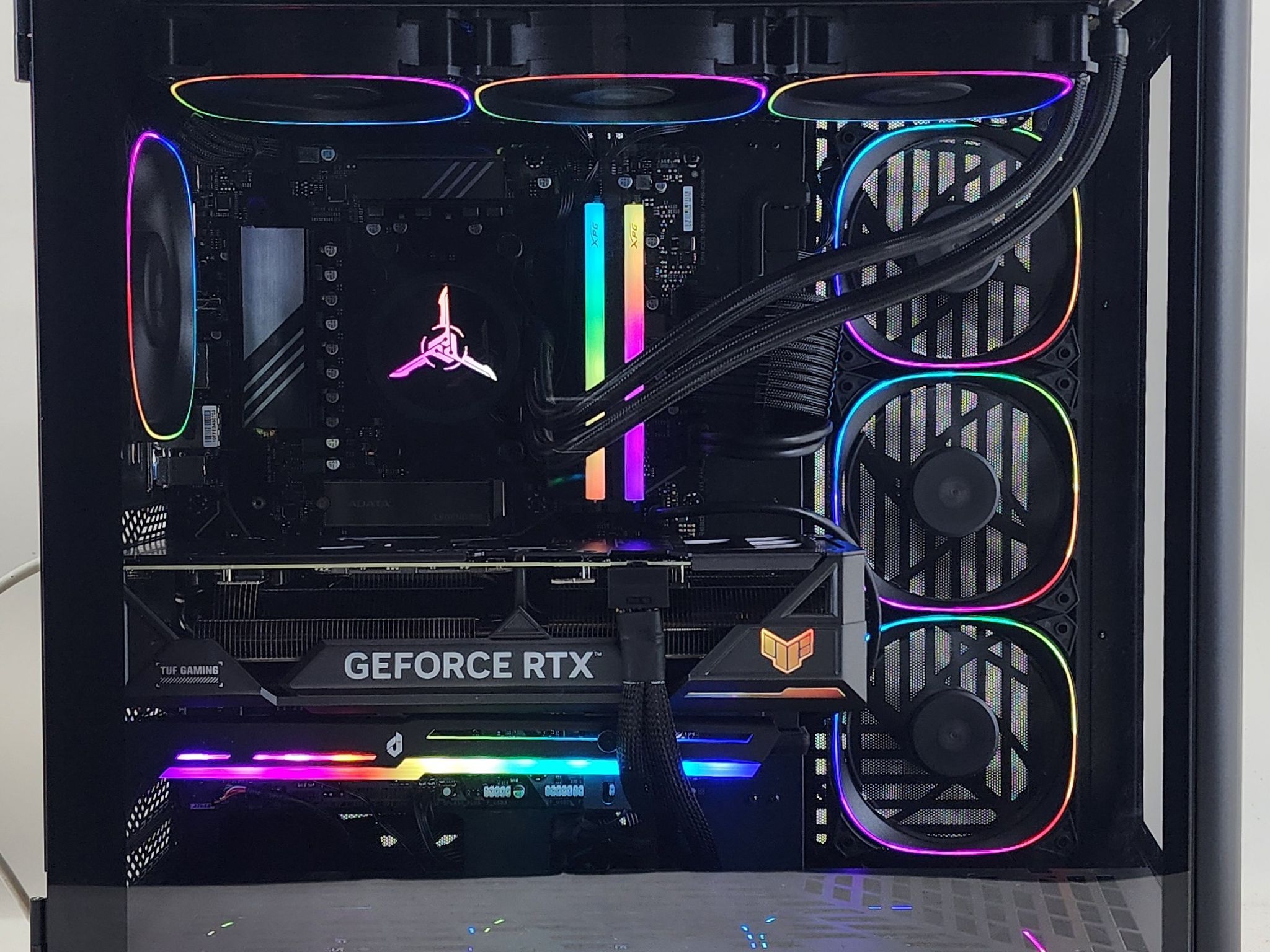 Gaming PC Ryzen 7 7800X3D 32GB RAM 1TB SSD RTX 4070 Ti 12GB Win11 Computer