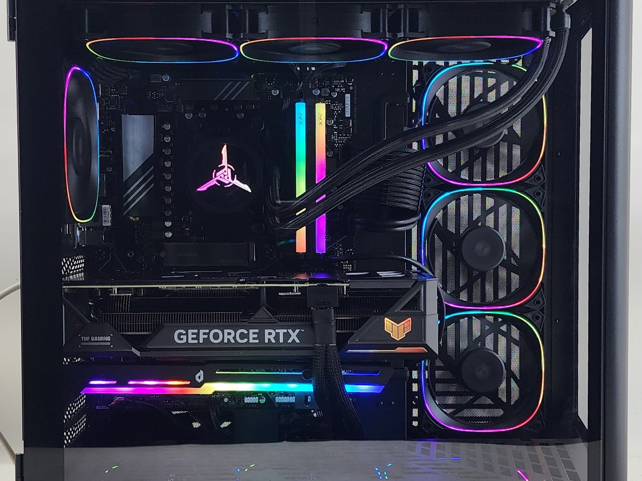 Gaming PC Ryzen 7 7800X3D 32GB RAM 1TB SSD RTX 4070 Ti 12GB Win11 Computer